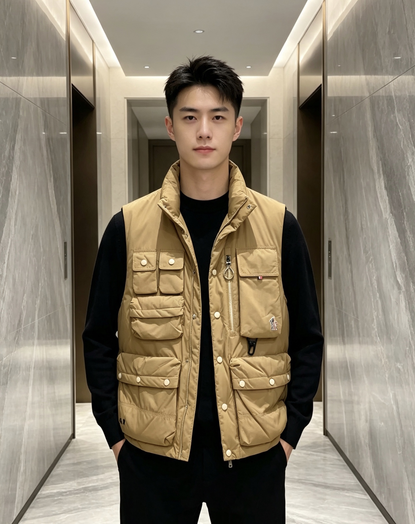 Moncler 蒙口 2026秋冬新款户外工装羽绒马甲上新✨ 填充90高纯度白鸭绒,轻盈保暖无臃肿感 多口袋工装立体剪裁 Moncler 蒙口 2026秋冬新款户外工装羽绒马甲上新✨ 填充90高纯度白鸭绒,轻盈保暖无臃肿感 多口袋工装立体剪裁