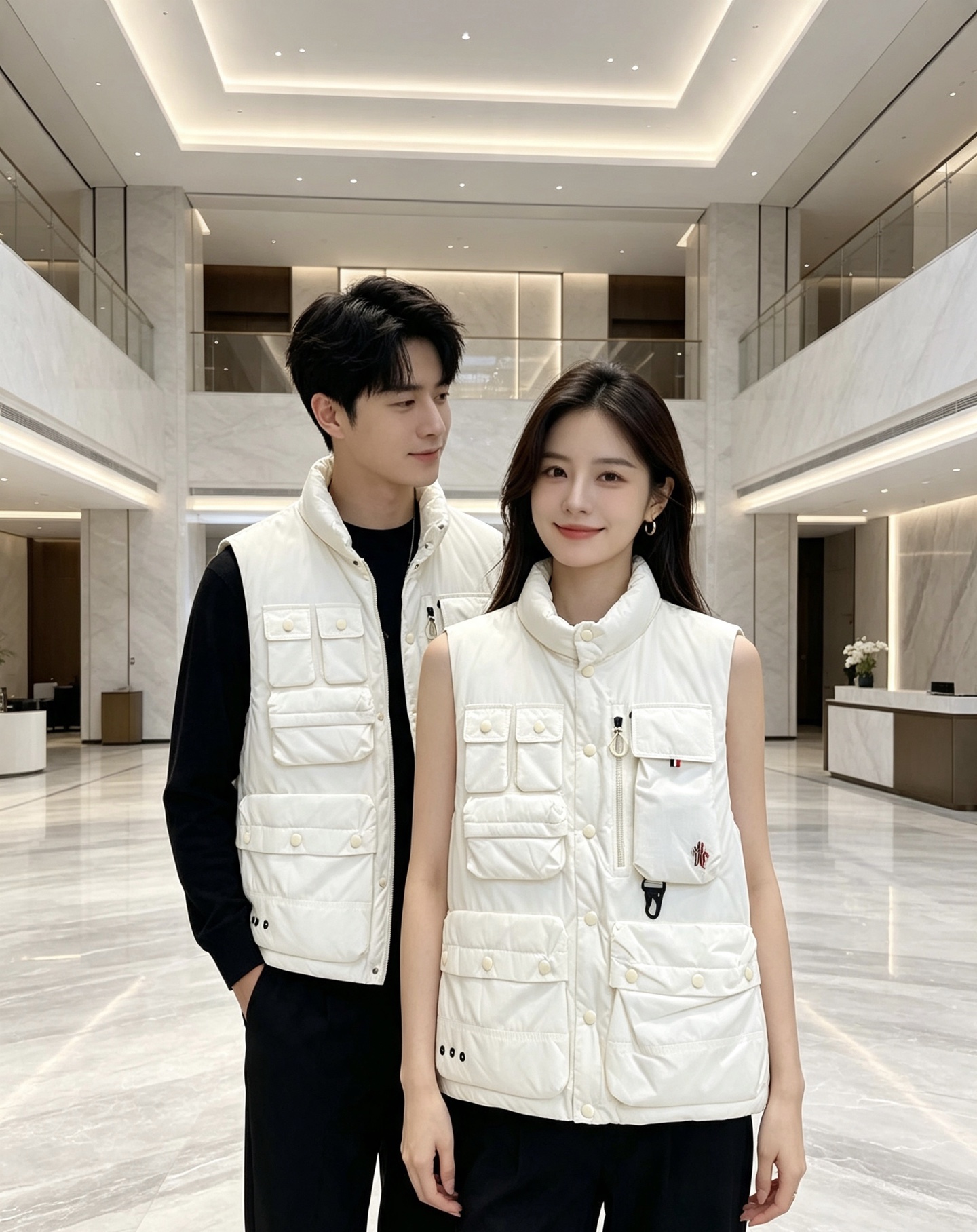 Moncler 蒙口 2026秋冬新款户外工装羽绒马甲上新✨ 填充90高纯度白鸭绒，轻盈保暖无臃肿感 多口袋工装立体剪裁