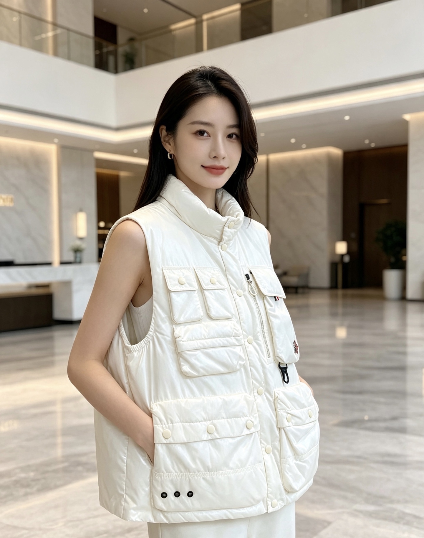 Moncler 蒙口 2026秋冬新款户外工装羽绒马甲上新✨ 填充90高纯度白鸭绒，轻盈保暖无臃肿感 多口袋工装立体剪裁