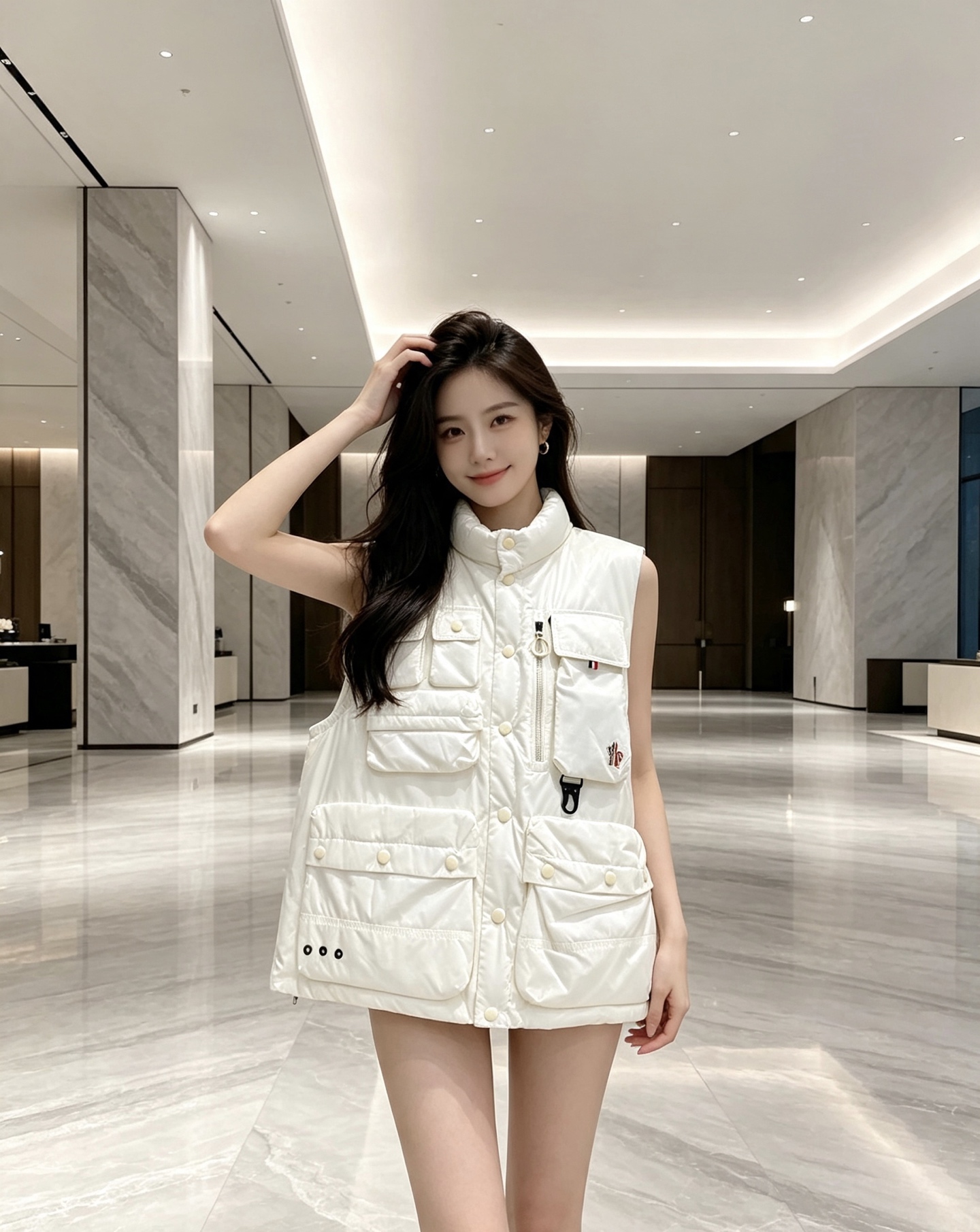 Moncler 蒙口 2026秋冬新款户外工装羽绒马甲上新✨ 填充90高纯度白鸭绒，轻盈保暖无臃肿感 多口袋工装立体剪裁