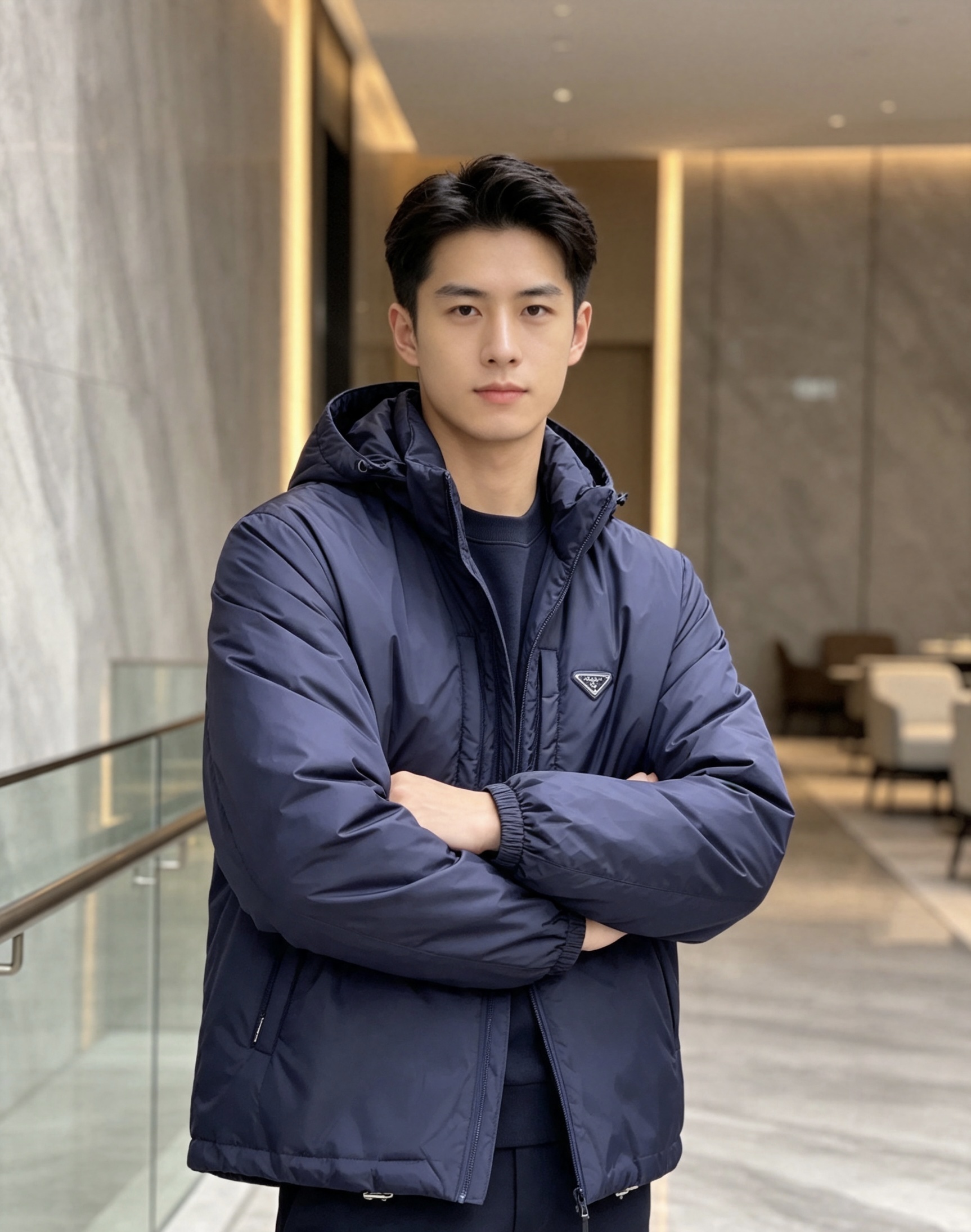 Prada 普拉达 2026秋冬新款连帽轻薄羽绒服,90白鸭绒填充,轻便柔和不压身 防水防风顺滑面料,经典三角标简约大气 Prada 普拉达 2026秋冬新款连帽轻薄羽绒服,90白鸭绒填充,轻便柔和不压身 防水防风顺滑面料,经典三角标简约大气
