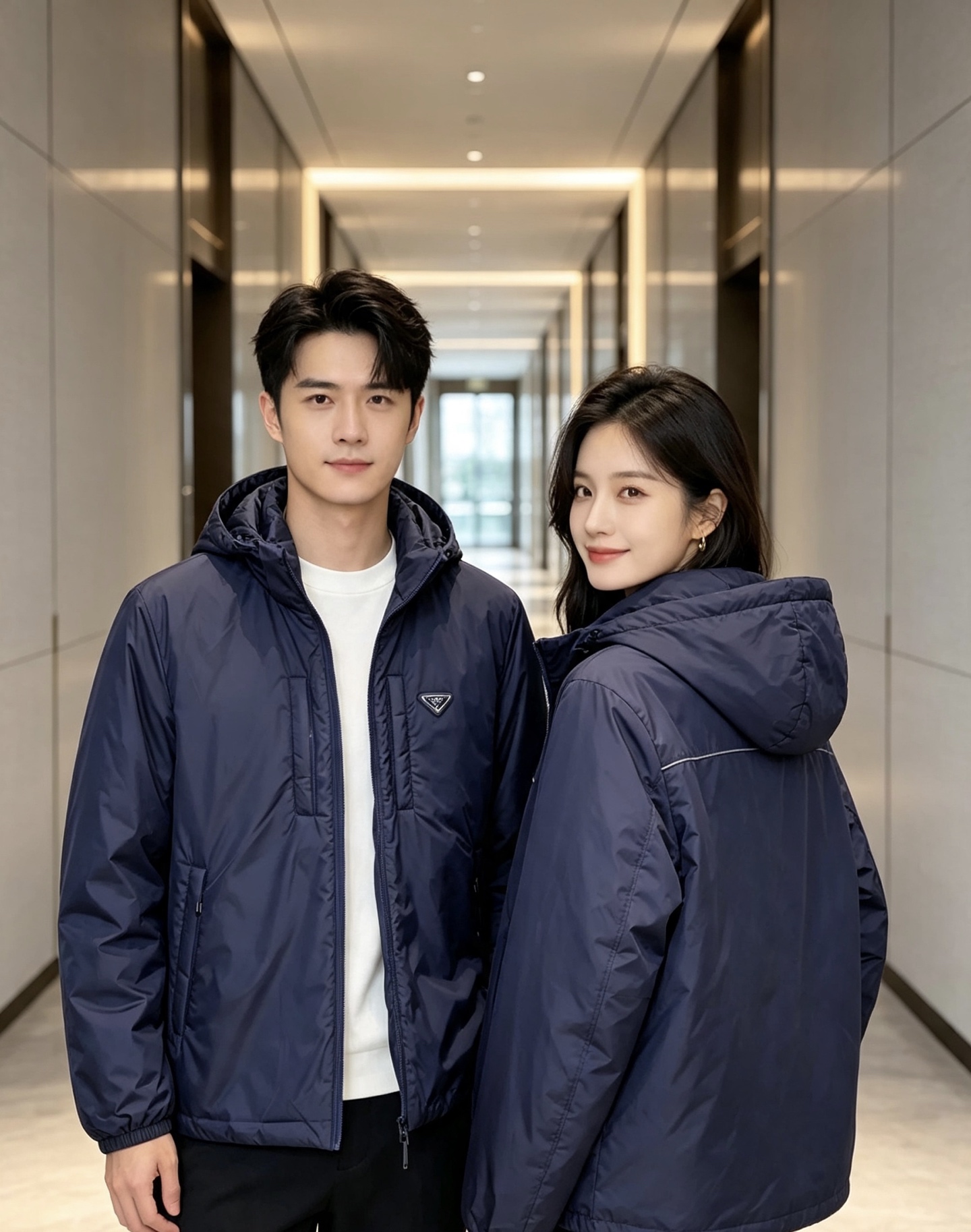 Prada 普拉达 2026秋冬新款连帽轻薄羽绒服,90白鸭绒填充,轻便柔和不压身 防水防风顺滑面料,经典三角标简约大气 Prada 普拉达 2026秋冬新款连帽轻薄羽绒服,90白鸭绒填充,轻便柔和不压身 防水防风顺滑面料,经典三角标简约大气