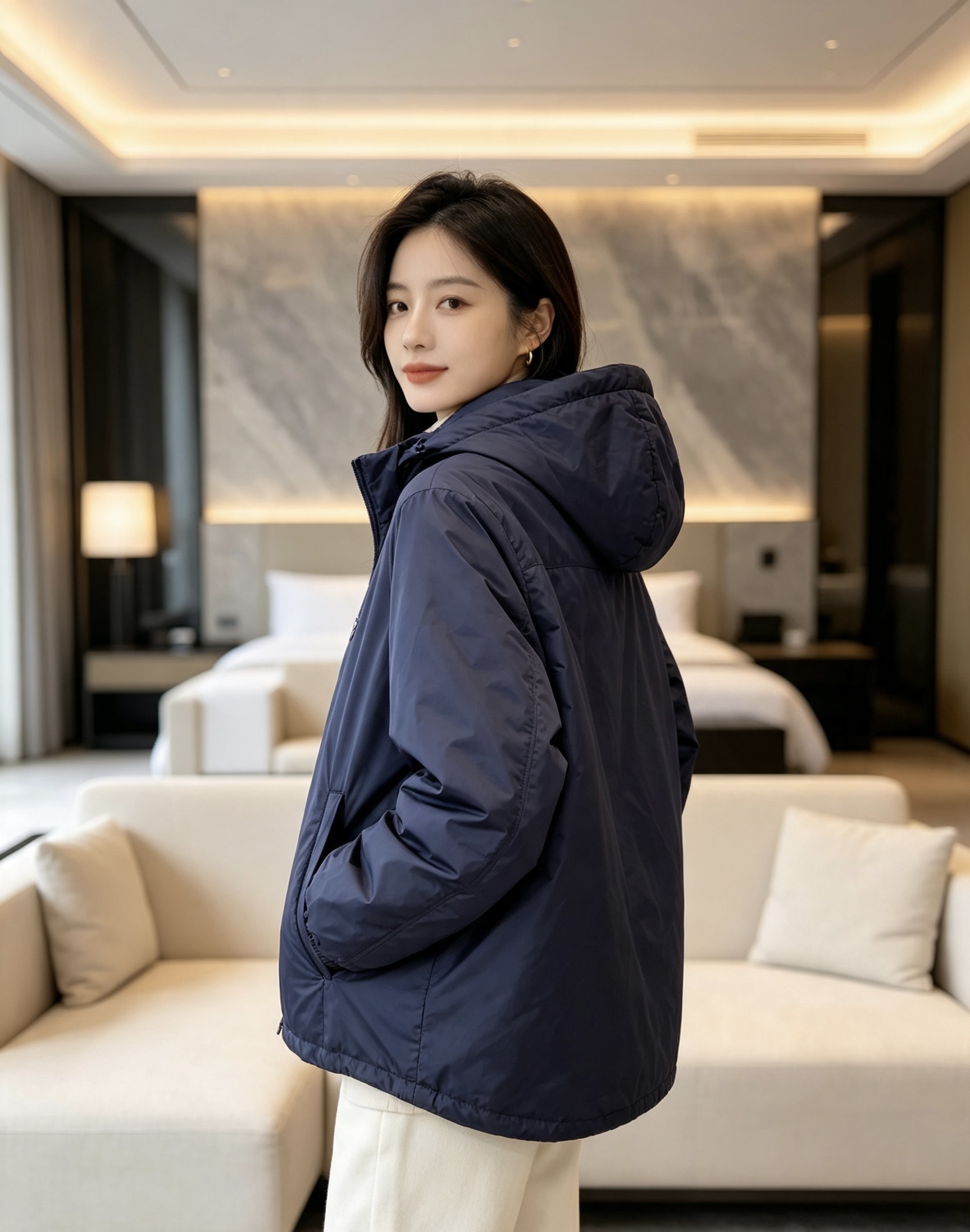 Prada 普拉达 2026秋冬新款连帽轻薄羽绒服,90白鸭绒填充,轻便柔和不压身 防水防风顺滑面料,经典三角标简约大气 Prada 普拉达 2026秋冬新款连帽轻薄羽绒服,90白鸭绒填充,轻便柔和不压身 防水防风顺滑面料,经典三角标简约大气