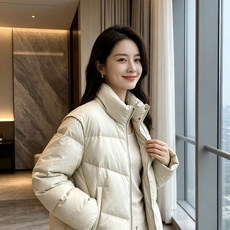 Fendi 芬迪 2026秋冬新款立领短款羽绒服 甄选90高纯度白鸭绒,充绒饱满,分段锁绒不跑绒、简约几何压线剪裁,利落 Fendi 芬迪 2026秋冬新款立领短款羽绒服 甄选90高纯度白鸭绒,充绒饱满,分段锁绒不跑绒、简约几何压线剪裁,利落