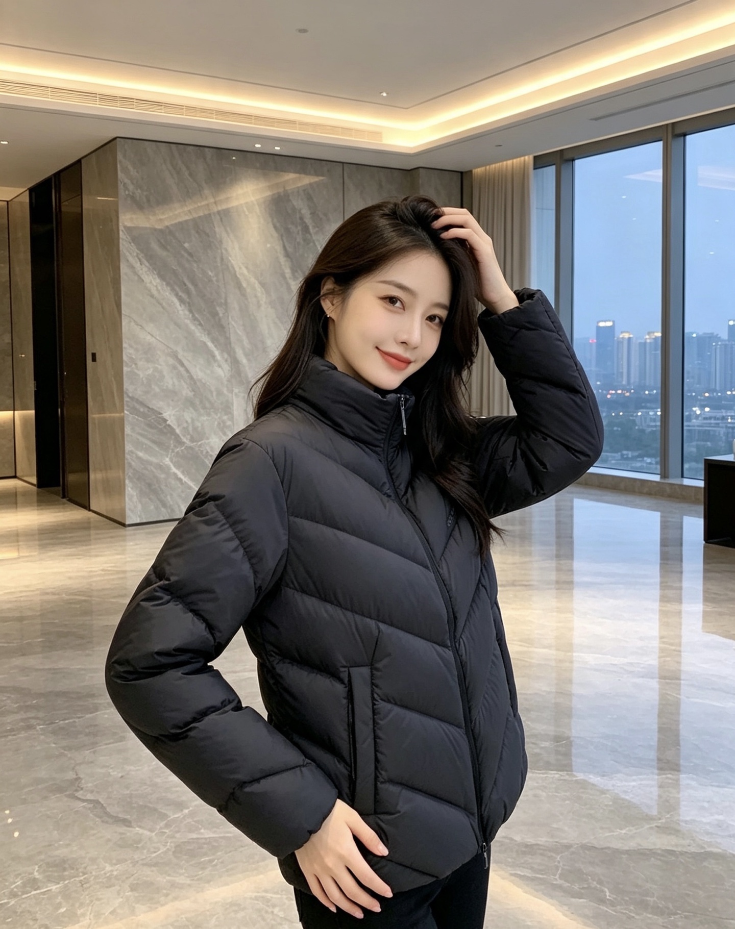 Moncler 蒙口 2026秋冬V型衍缝立领轻量羽绒服 定制斜向V型充绒分格,定型不跑绒,线条显瘦利落 高领防风立领设 Moncler 蒙口 2026秋冬V型衍缝立领轻量羽绒服 定制斜向V型充绒分格,定型不跑绒,线条显瘦利落 高领防风立领设