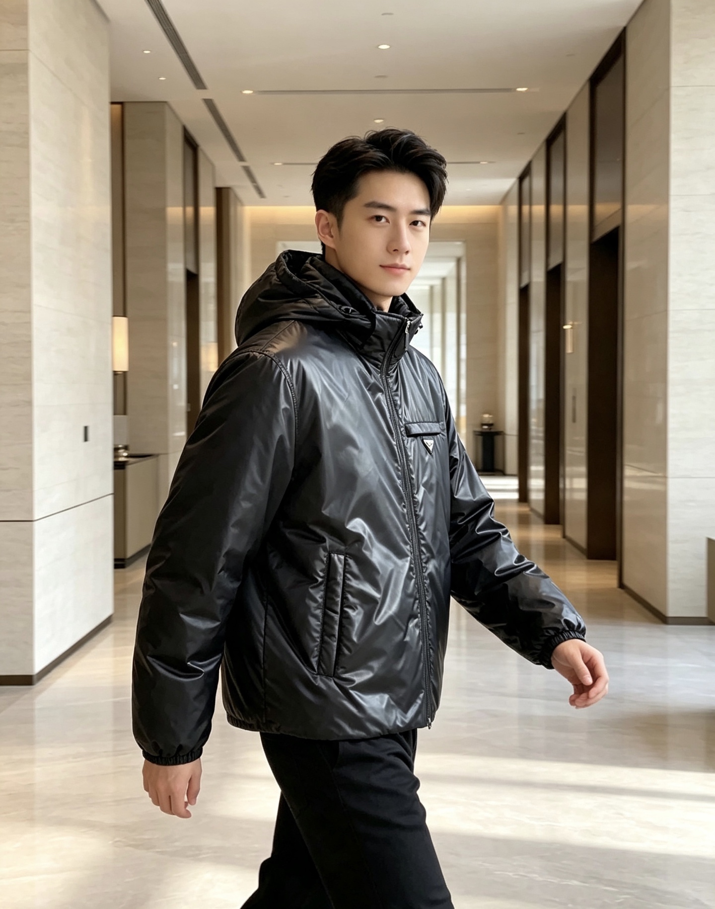 Prada 普拉达 2026秋冬新款|Prada梅西同款轻薄连帽羽绒✨ 95高纯度白鸭绒填充,轻便无臃肿感 三防再生尼龙 Prada 普拉达 2026秋冬新款|Prada梅西同款轻薄连帽羽绒✨ 95高纯度白鸭绒填充,轻便无臃肿感 三防再生尼龙
