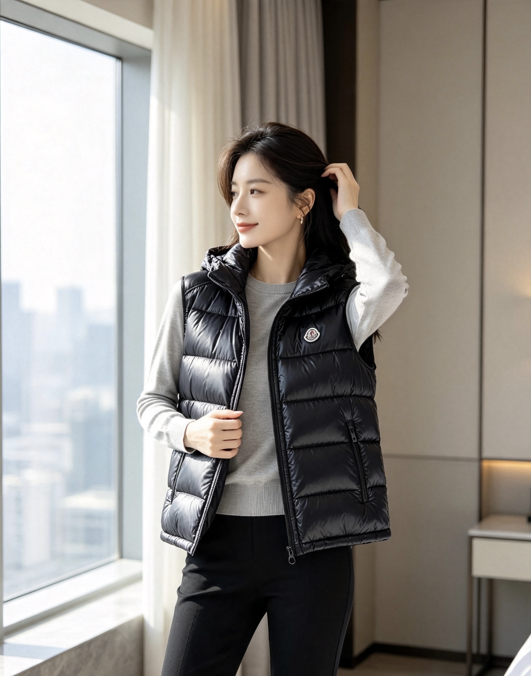 Moncler 蒙口2026秋冬新款连帽羽绒马甲 甄选90新国标白鸭绒,蓬松轻盈保暖 配套原版定制五金拉链,细节还原到位 Moncler 蒙口2026秋冬新款连帽羽绒马甲 甄选90新国标白鸭绒,蓬松轻盈保暖 配套原版定制五金拉链,细节还原到位
