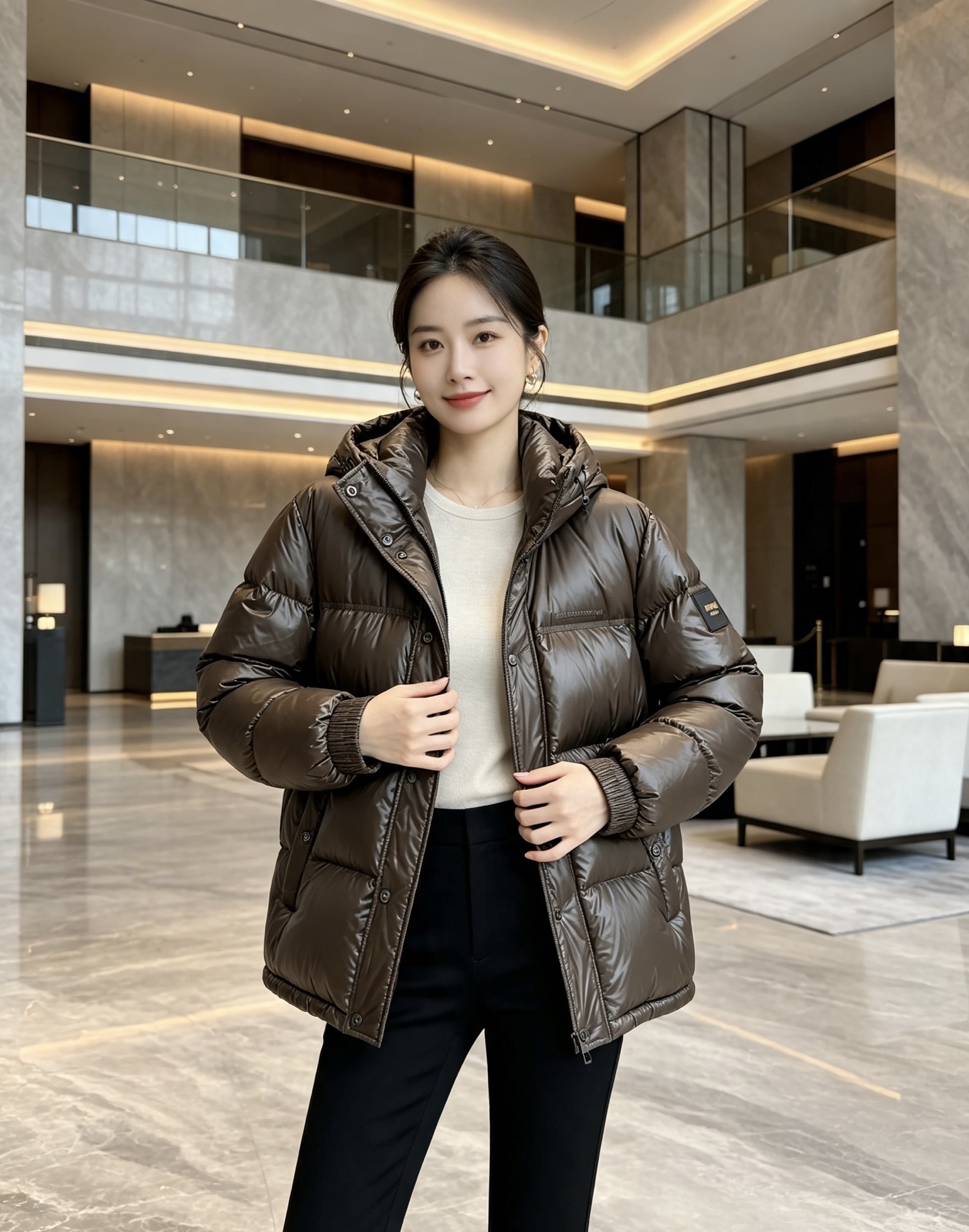 FENDI|芬迪 2026秋冬短款羽绒上新 甄选95白鸭绒,蓬松度优秀,锁温防寒 经典方格充绒,防止羽绒移位 亮面质感面 FENDI|芬迪 2026秋冬短款羽绒上新 甄选95白鸭绒,蓬松度优秀,锁温防寒 经典方格充绒,防止羽绒移位 亮面质感面