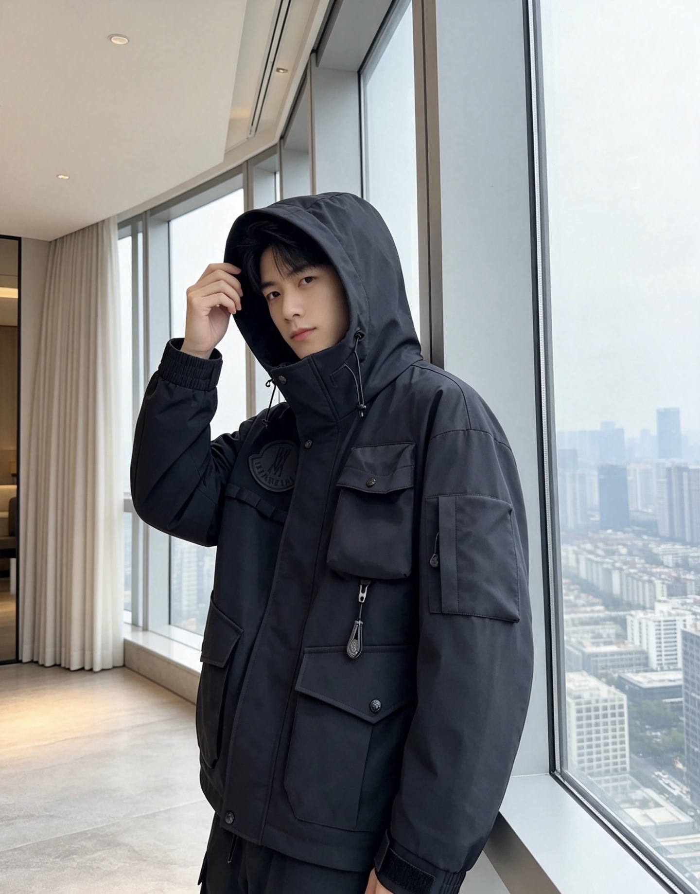 Moncler 蒙口2026秋冬新款羽绒服 重磅防风工装面料,挺括有型不易褶皱 丰富立体多口袋,兼具美观与实用性 胸前标 Moncler 蒙口2026秋冬新款羽绒服 重磅防风工装面料,挺括有型不易褶皱 丰富立体多口袋,兼具美观与实用性 胸前标