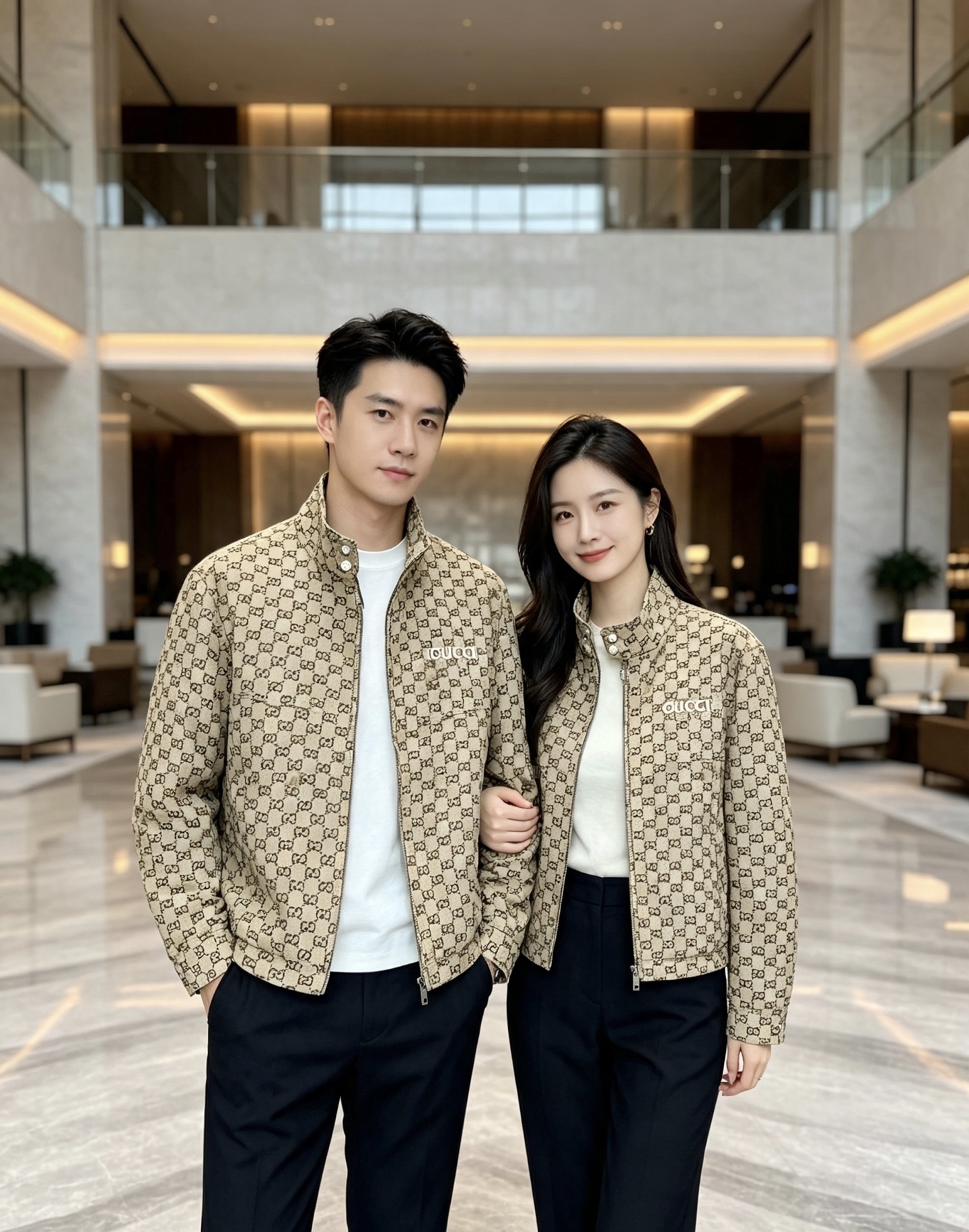 Gucci|古驰 2026秋冬新款立领羽绒服 经典GG老花满印面料,胸前精致品牌刺绣 配套原版定制五金,做工细节到位 立 Gucci|古驰 2026秋冬新款立领羽绒服 经典GG老花满印面料,胸前精致品牌刺绣 配套原版定制五金,做工细节到位 立