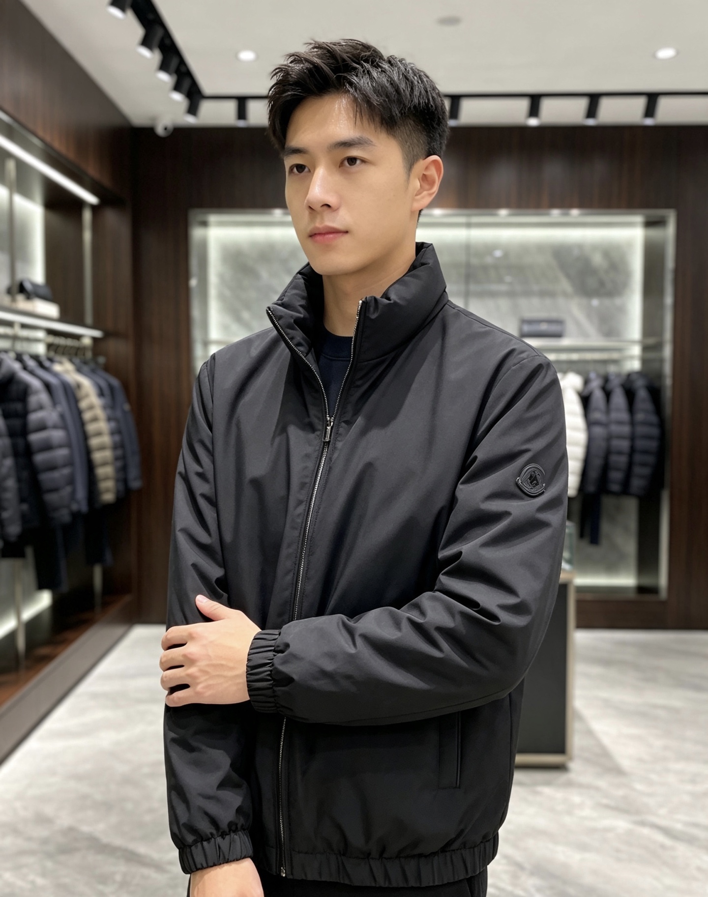 Moncler 蒙口 2026秋冬新款立领短款羽绒服 90新国标白鸭绒,羽绒填充饱满,保暖效果出众,上身轻便舒适,不会显 Moncler 蒙口 2026秋冬新款立领短款羽绒服 90新国标白鸭绒,羽绒填充饱满,保暖效果出众,上身轻便舒适,不会显