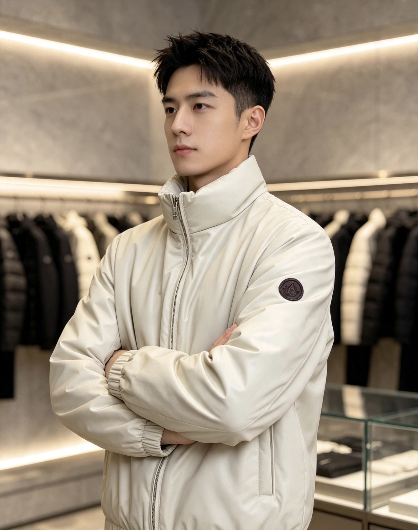 Moncler 蒙口 2026秋冬新款立领短款羽绒服 90新国标白鸭绒,羽绒填充饱满,保暖效果出众,上身轻便舒适,不会显 Moncler 蒙口 2026秋冬新款立领短款羽绒服 90新国标白鸭绒,羽绒填充饱满,保暖效果出众,上身轻便舒适,不会显