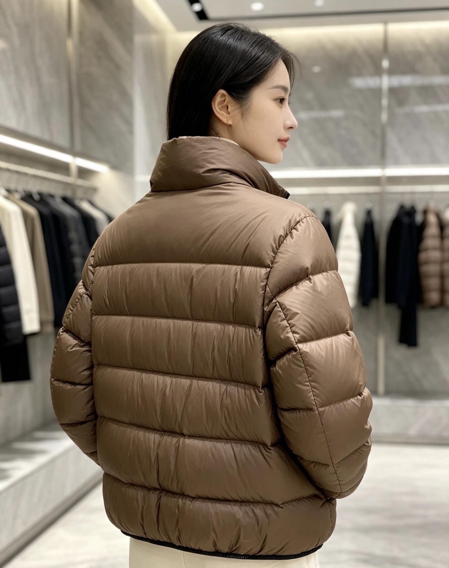 Moncler 盟可睐 2026秋冬新款立领短款羽绒服 90新国标白鸭绒，绒朵蓬松充盈，保暖性能出色，上身轻盈不臃肿，无