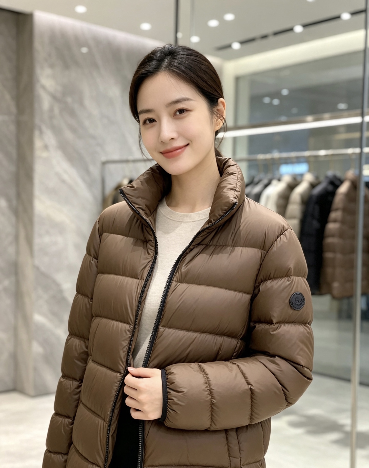 Moncler 盟可睐 2026秋冬新款立领短款羽绒服 90新国标白鸭绒，绒朵蓬松充盈，保暖性能出色，上身轻盈不臃肿，无