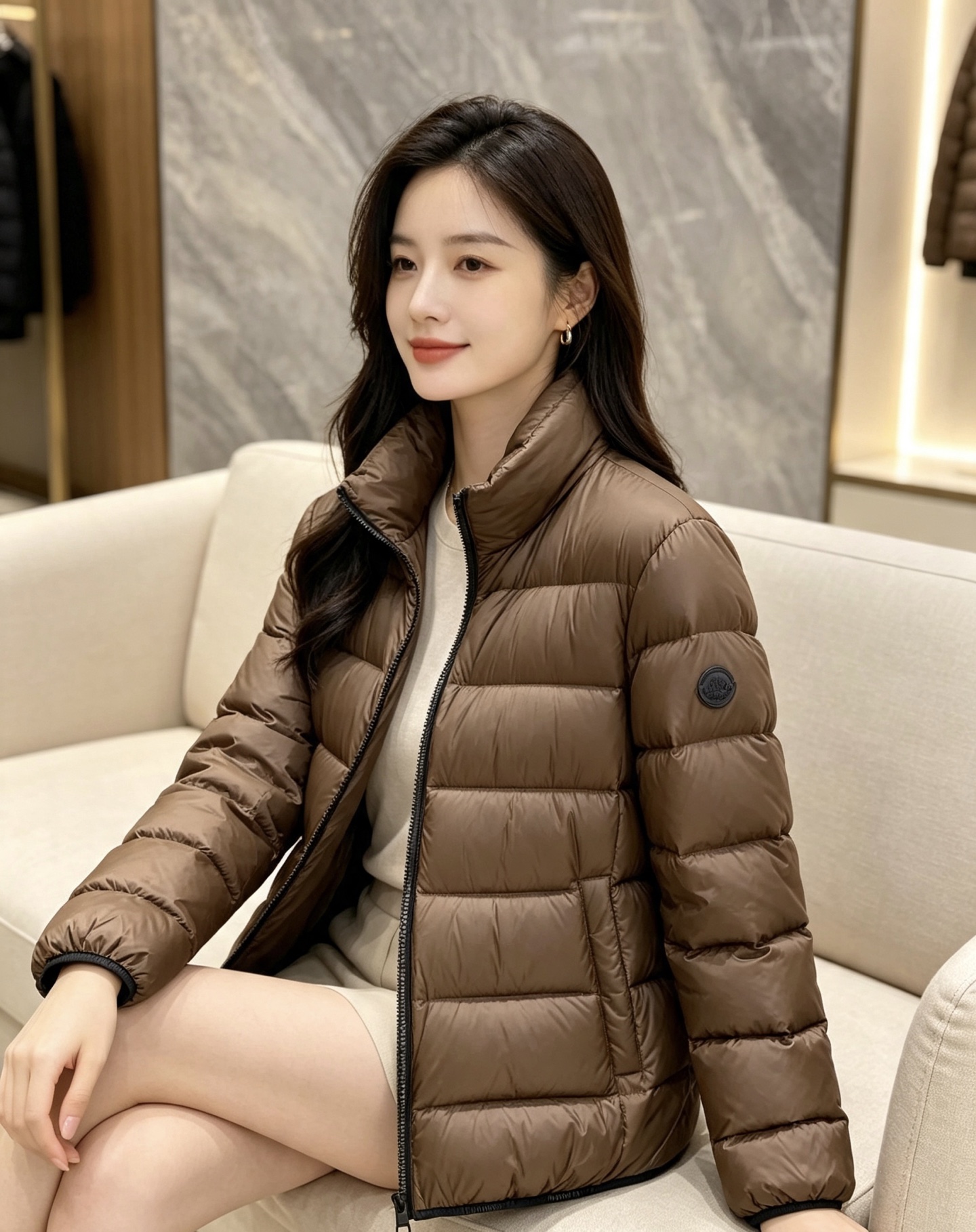 Moncler 盟可睐 2026秋冬新款立领短款羽绒服 90新国标白鸭绒，绒朵蓬松充盈，保暖性能出色，上身轻盈不臃肿，无