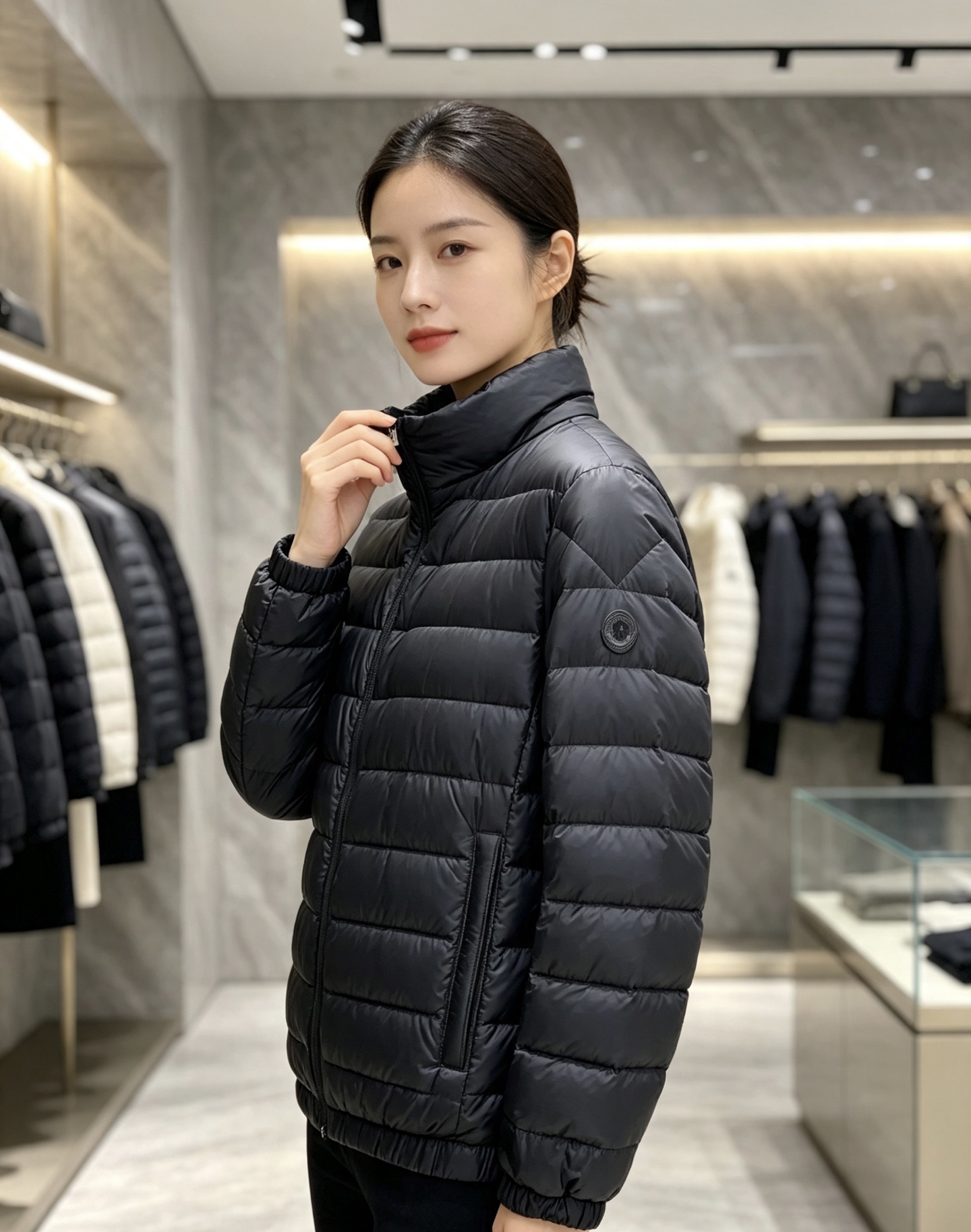 Moncler 蒙口 2026秋冬新款两面穿立领羽绒服，甄选90新国标白鸭绒，绒朵蓬松充盈，保暖性能出众，整体轻量化剪裁