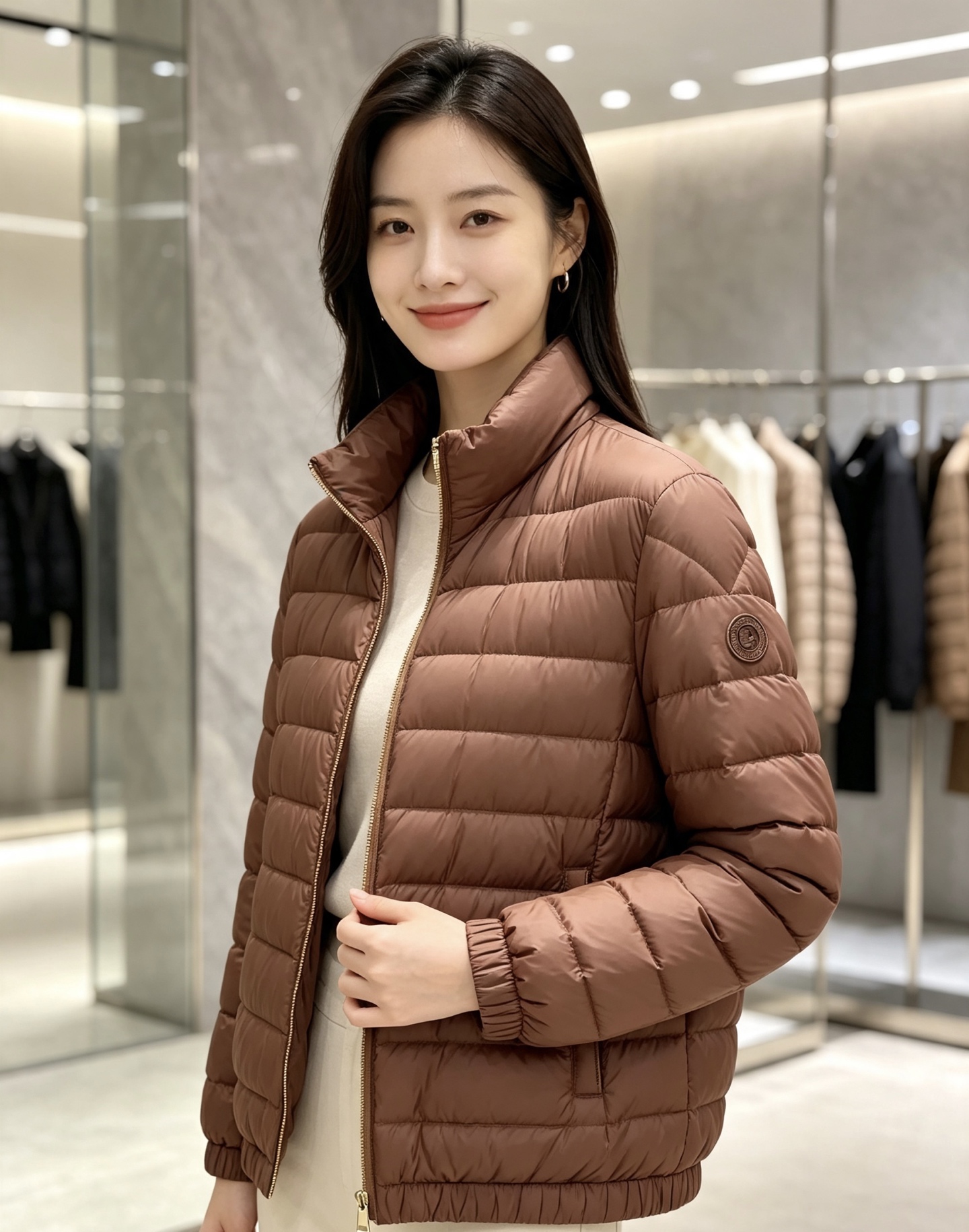 Moncler 蒙口 2026秋冬新款两面穿立领羽绒服，甄选90新国标白鸭绒，绒朵蓬松充盈，保暖性能出众，整体轻量化剪裁