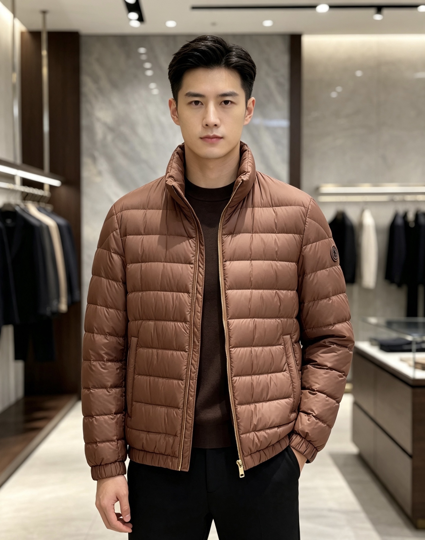 Moncler 蒙口 2026秋冬新款两面穿立领羽绒服，甄选90新国标白鸭绒，绒朵蓬松充盈，保暖性能出众，整体轻量化剪裁