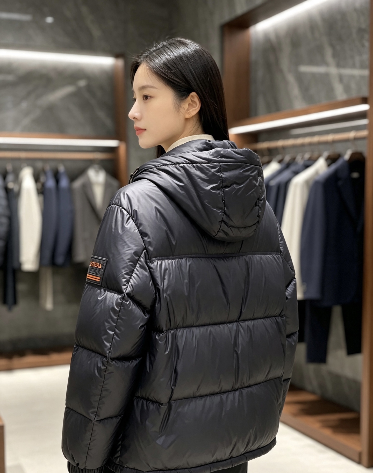 Zegna 杰尼亚 2026秋冬新款连帽羽绒服，甄选90新国标白鸭绒填充，绒朵饱满，御寒锁温。全套原版五金辅料，拉链、抽