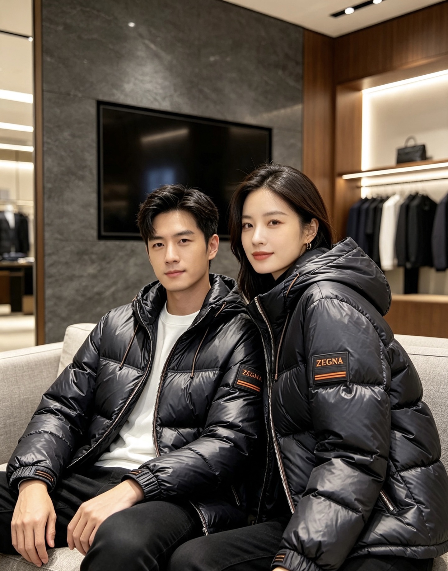 Zegna 杰尼亚 2026秋冬新款连帽羽绒服，甄选90新国标白鸭绒填充，绒朵饱满，御寒锁温。全套原版五金辅料，拉链、抽