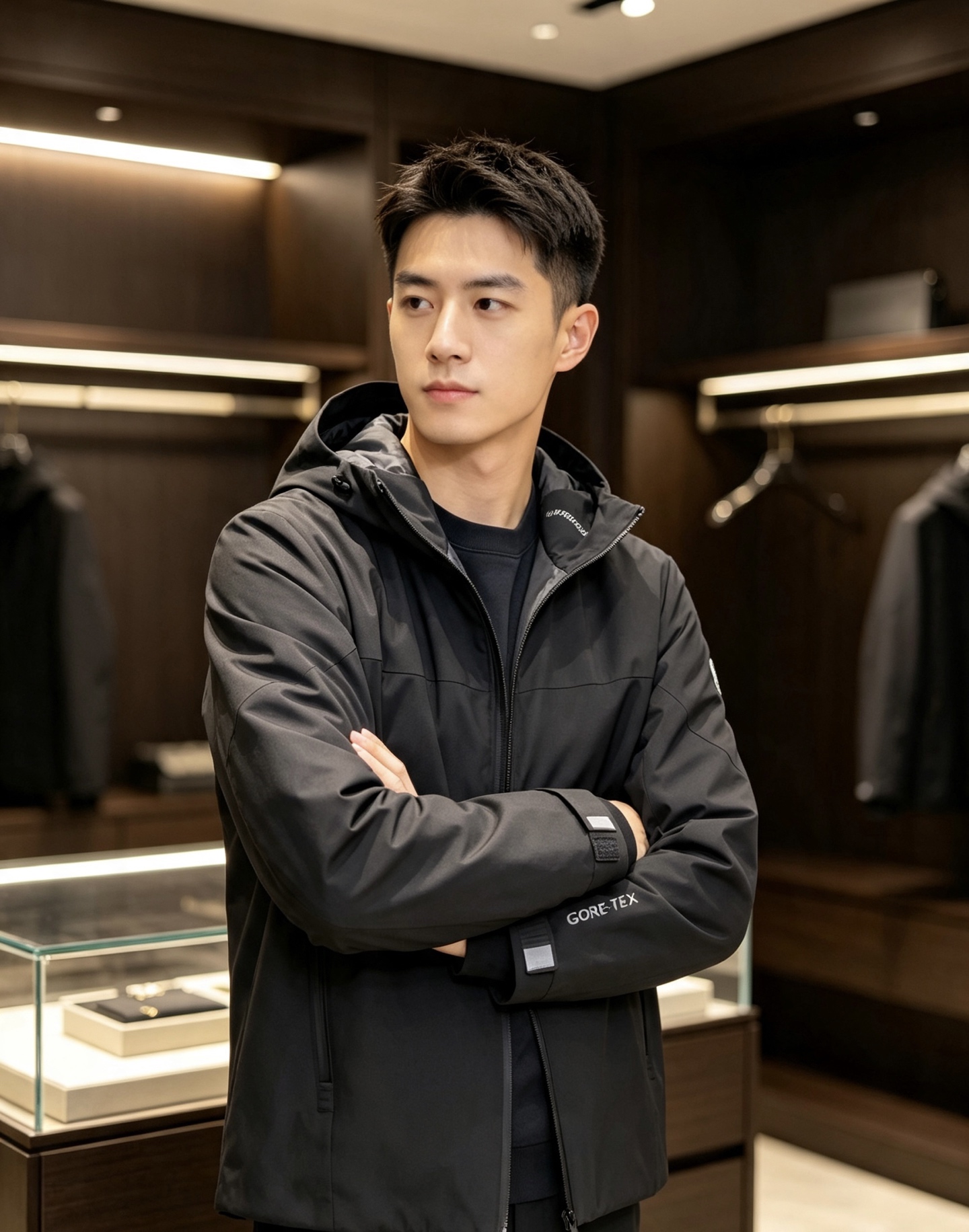 Moncler 蒙口 2026秋冬新款GORE‑TEX连帽羽绒服冲锋衣，90新国标白鸭绒，全套原版五金辅料，压胶防水拉链