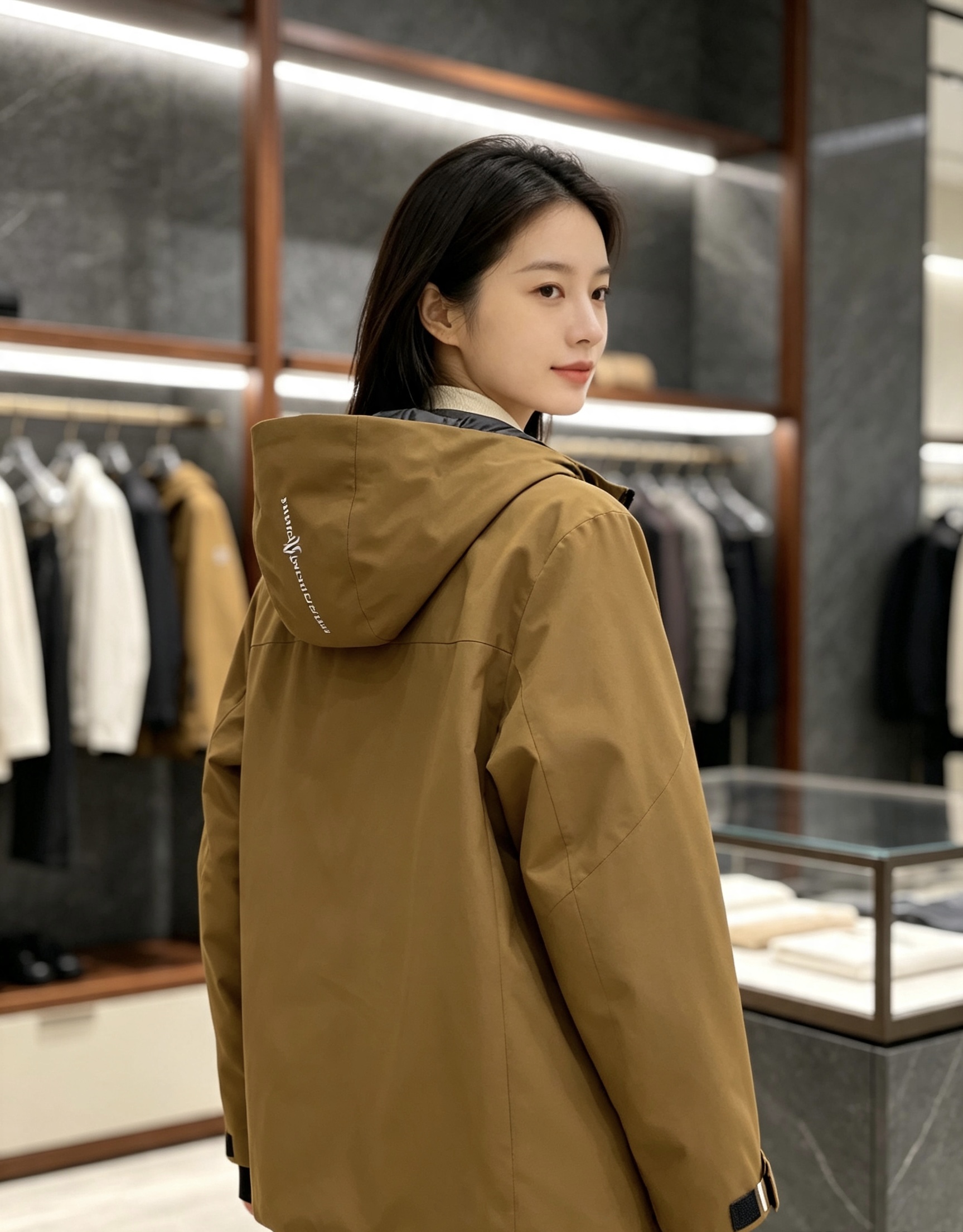 Moncler 蒙口 2026秋冬新款GORE‑TEX连帽羽绒服冲锋衣，90新国标白鸭绒，全套原版五金辅料，压胶防水拉链