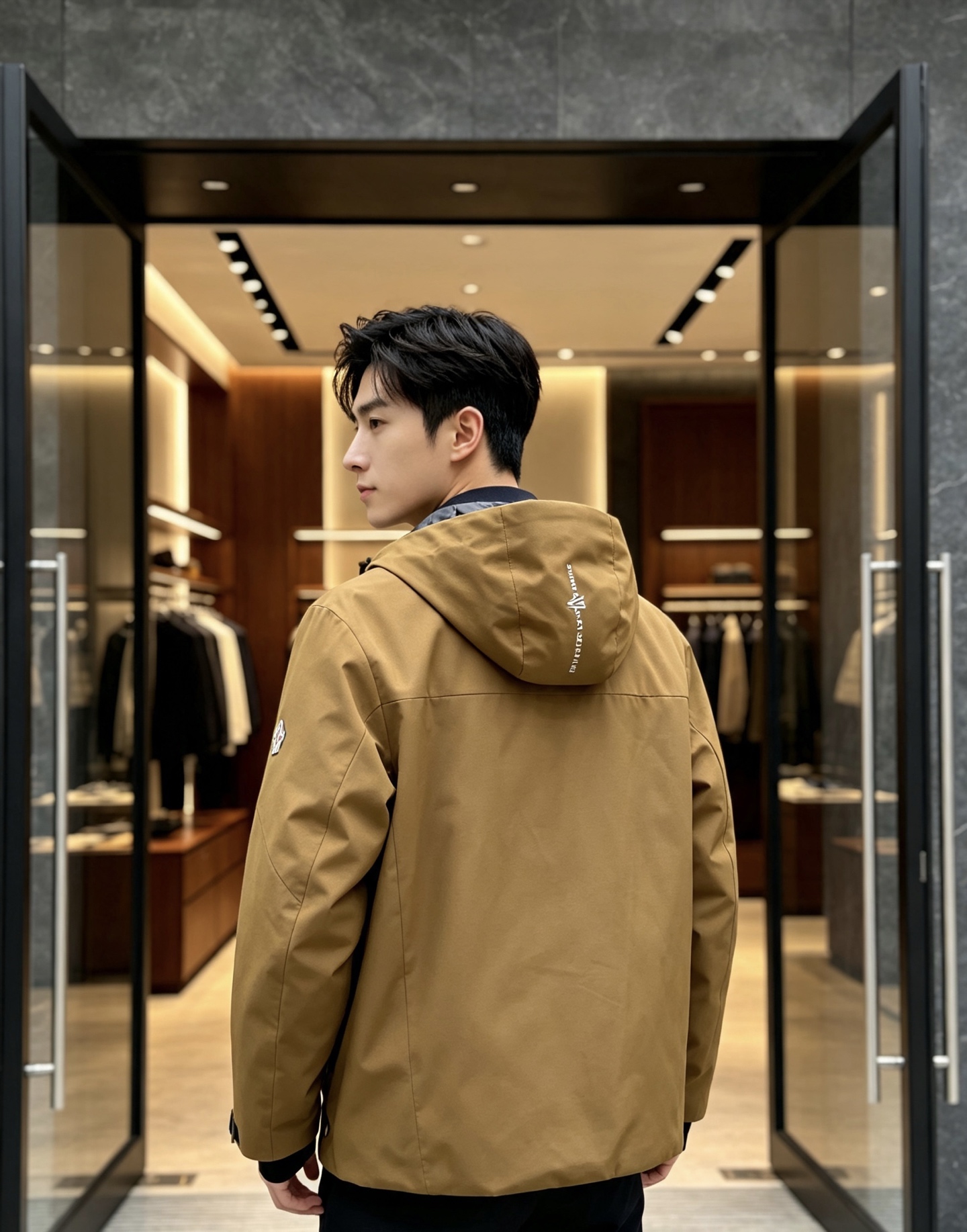 Moncler 蒙口 2026秋冬新款GORE‑TEX连帽羽绒服冲锋衣，90新国标白鸭绒，全套原版五金辅料，压胶防水拉链