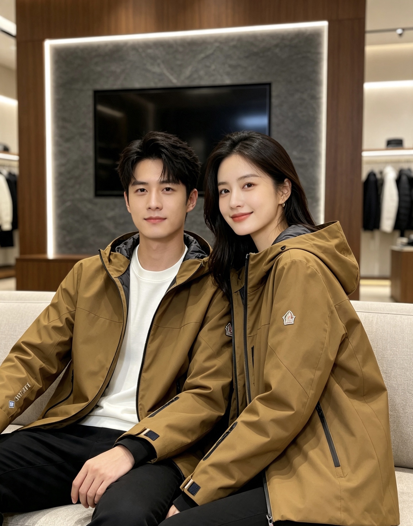 Moncler 蒙口 2026秋冬新款GORE‑TEX连帽羽绒服冲锋衣，90新国标白鸭绒，全套原版五金辅料，压胶防水拉链