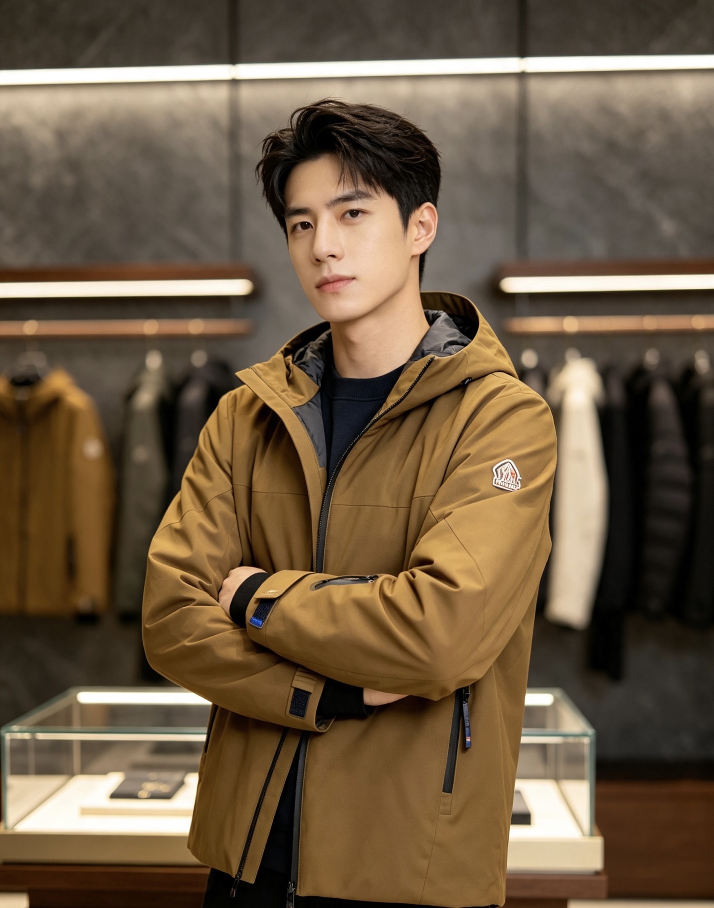 Moncler 蒙口 2026秋冬新款GORE‑TEX连帽羽绒服冲锋衣，90新国标白鸭绒，全套原版五金辅料，压胶防水拉链