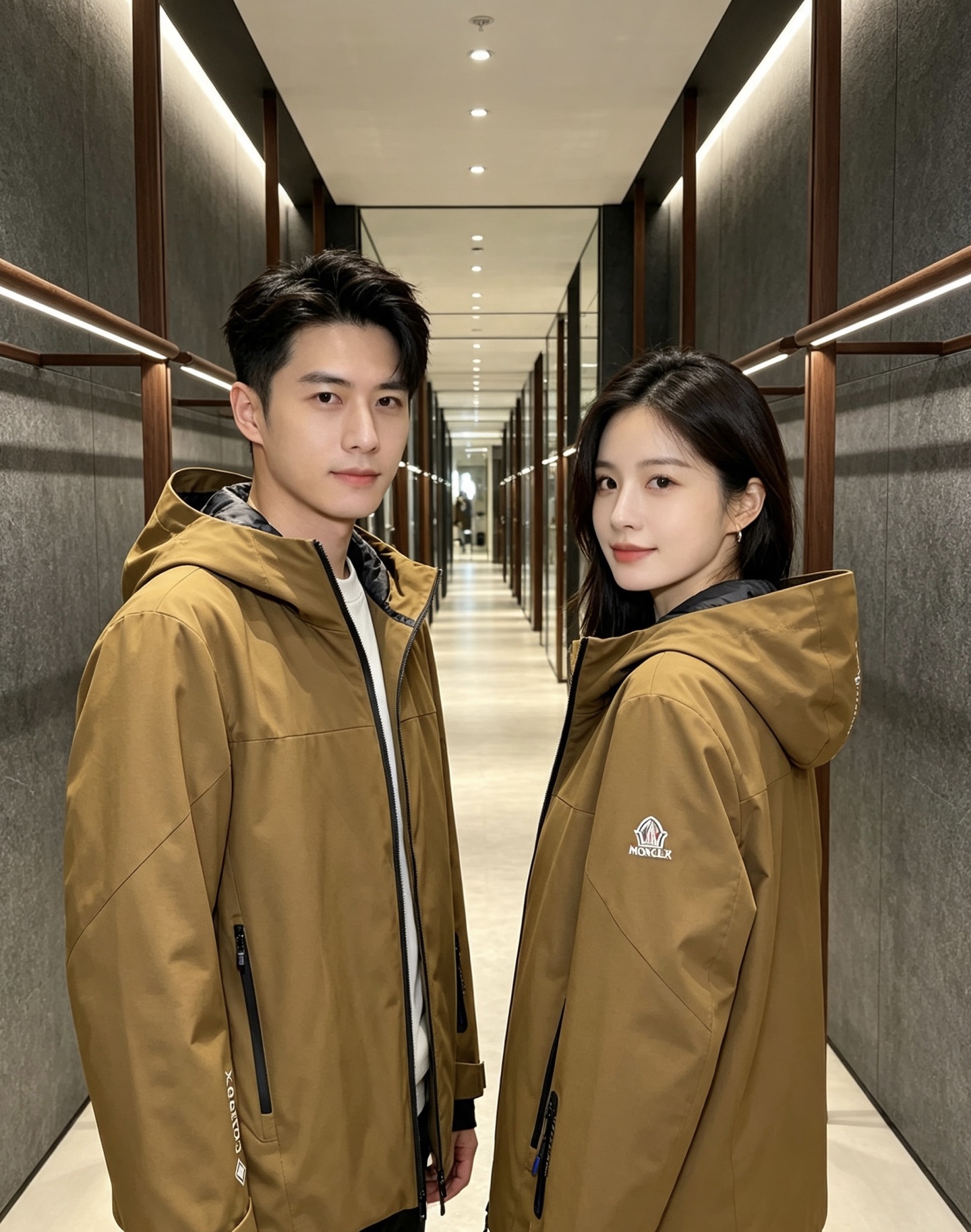 Moncler 蒙口 2026秋冬新款GORE‑TEX连帽羽绒服冲锋衣，90新国标白鸭绒，全套原版五金辅料，压胶防水拉链