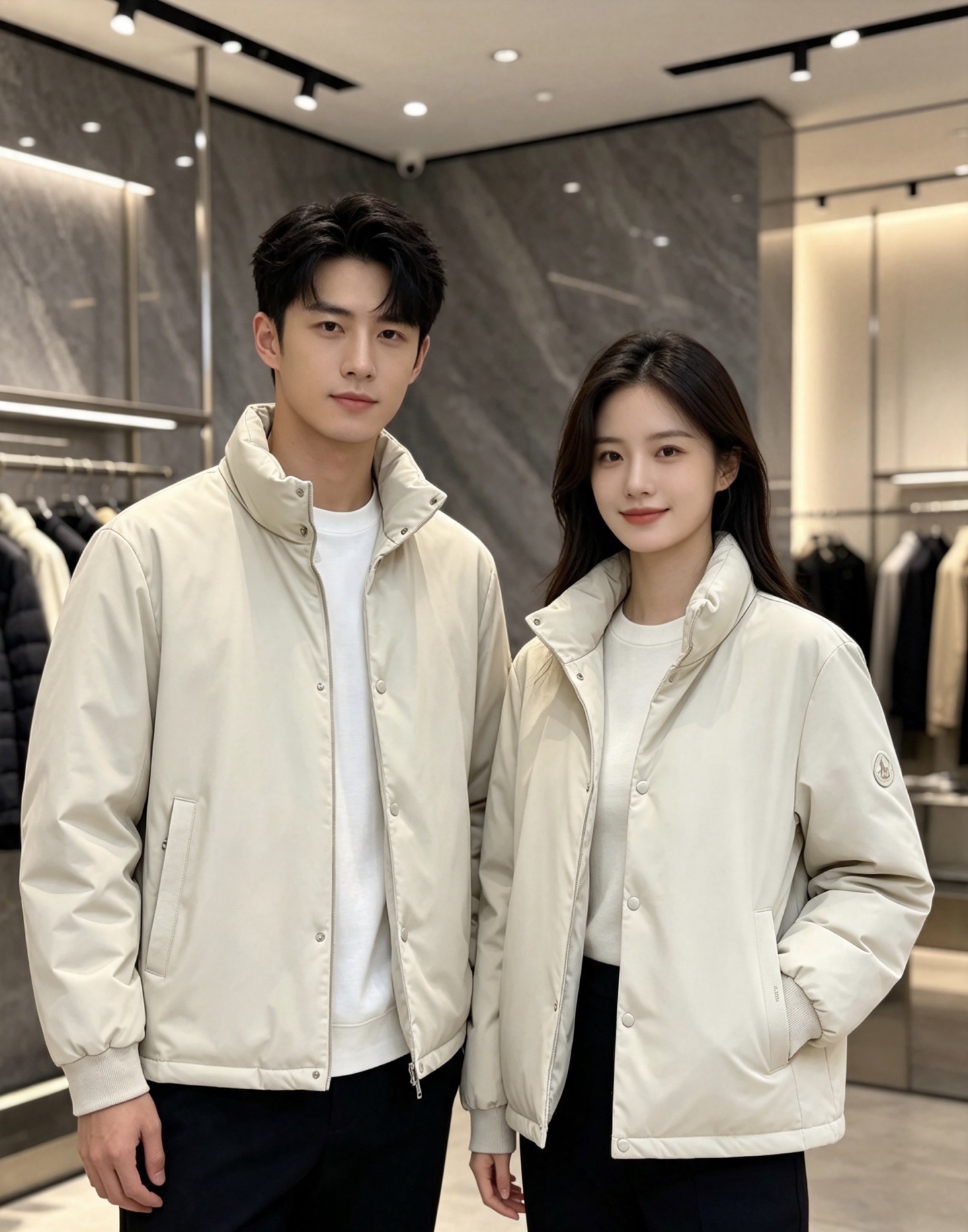 Moncler 蒙口 2026秋冬新款立领羽绒服,采用90新国标白鸭绒填充,蓬松锁温,穿着轻盈舒适。全套原版五金辅料,按 Moncler 蒙口 2026秋冬新款立领羽绒服,采用90新国标白鸭绒填充,蓬松锁温,穿着轻盈舒适。全套原版五金辅料,按