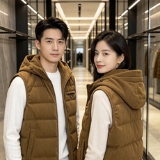 Prada 普拉达 2026秋冬新款连帽灯芯绒羽绒马甲 填充90新国标白鸭绒,蓬松饱满保暖性出众 原版定制五金辅料,三角 Prada 普拉达 2026秋冬新款连帽灯芯绒羽绒马甲 填充90新国标白鸭绒,蓬松饱满保暖性出众 原版定制五金辅料,三角