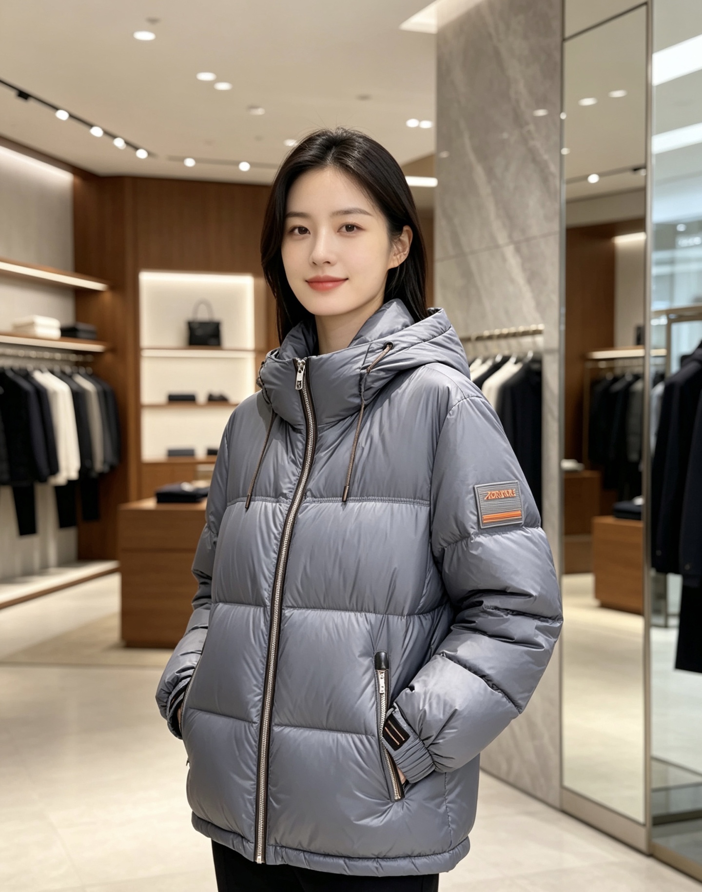 Zegna 杰尼亚 2026秋冬新款连帽羽绒服，甄选90新国标白鸭绒填充，绒朵饱满，御寒锁温。全套原版五金辅料，拉链、抽