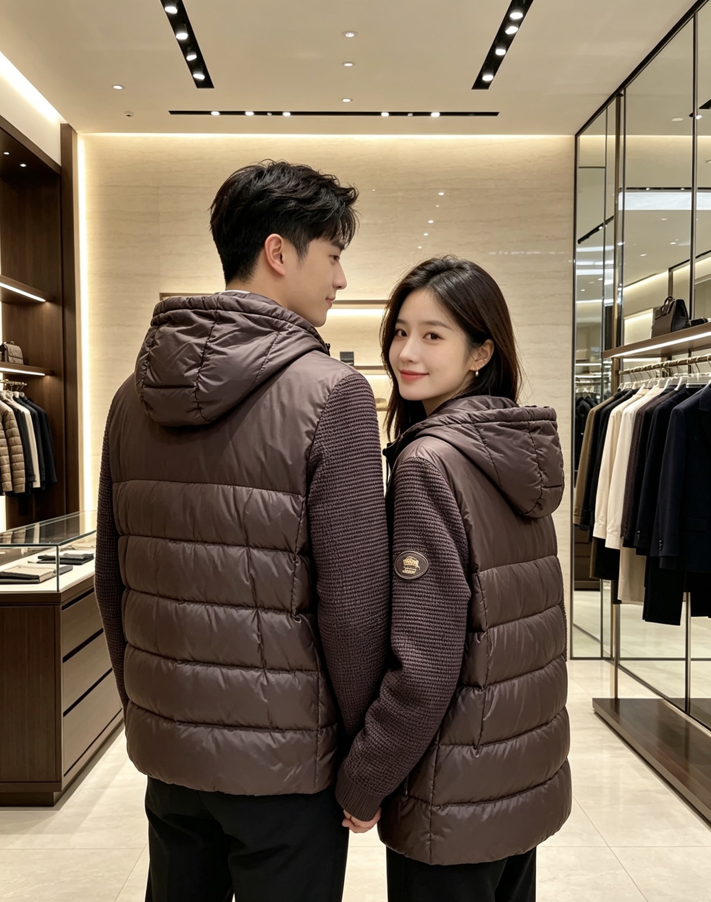 Burberry 巴宝莉 2026秋冬新款针织拼接连帽羽绒服,采用90新国标白鸭绒填充,绒朵蓬松,御寒保暖。全套原版五金 Burberry 巴宝莉 2026秋冬新款针织拼接连帽羽绒服,采用90新国标白鸭绒填充,绒朵蓬松,御寒保暖。全套原版五金