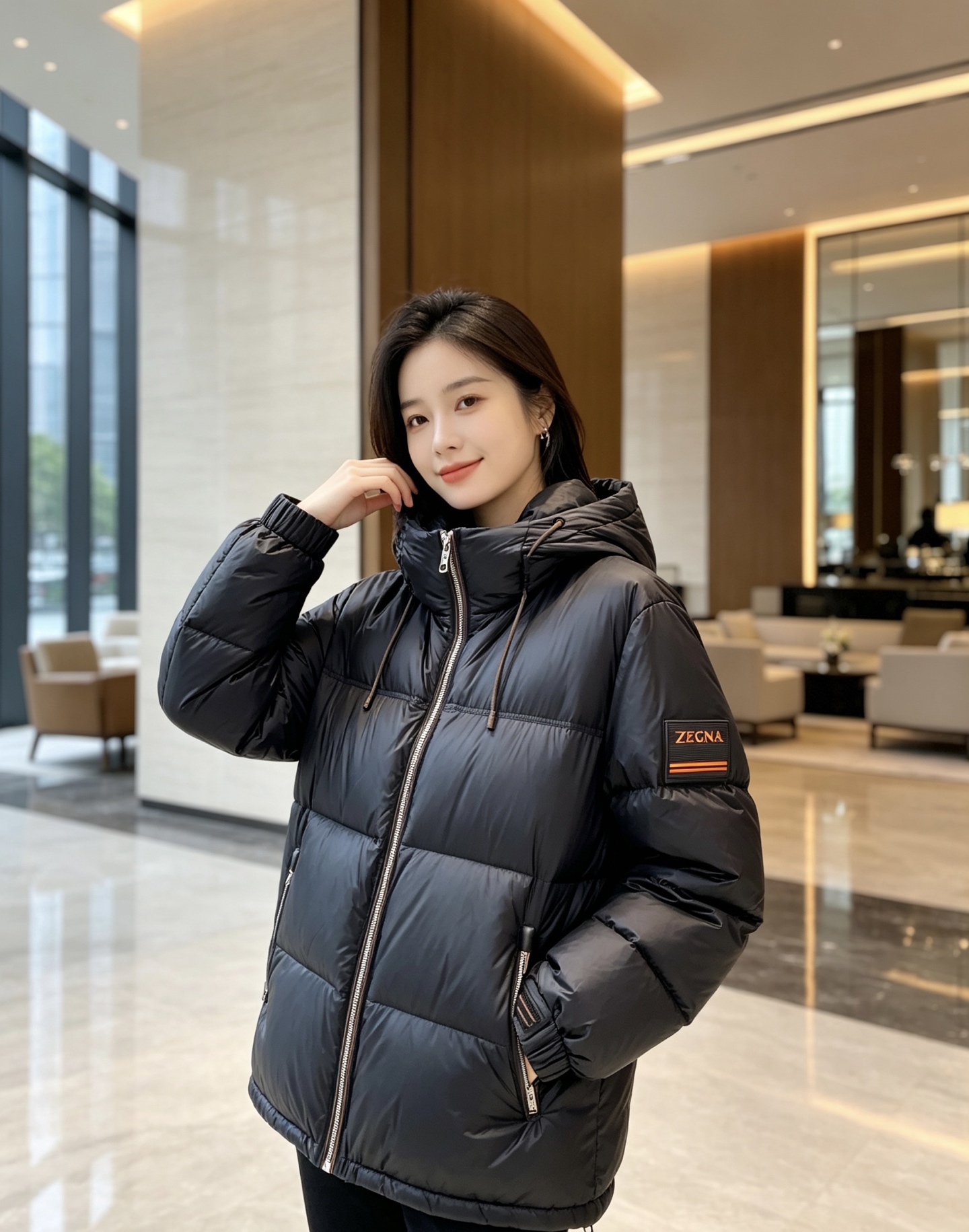 Zegna 杰尼亚 2026秋冬新款连帽羽绒服,甄选90新国标白鸭绒填充,绒朵饱满,御寒锁温。全套原版五金辅料,拉链、抽 Zegna 杰尼亚 2026秋冬新款连帽羽绒服,甄选90新国标白鸭绒填充,绒朵饱满,御寒锁温。全套原版五金辅料,拉链、抽