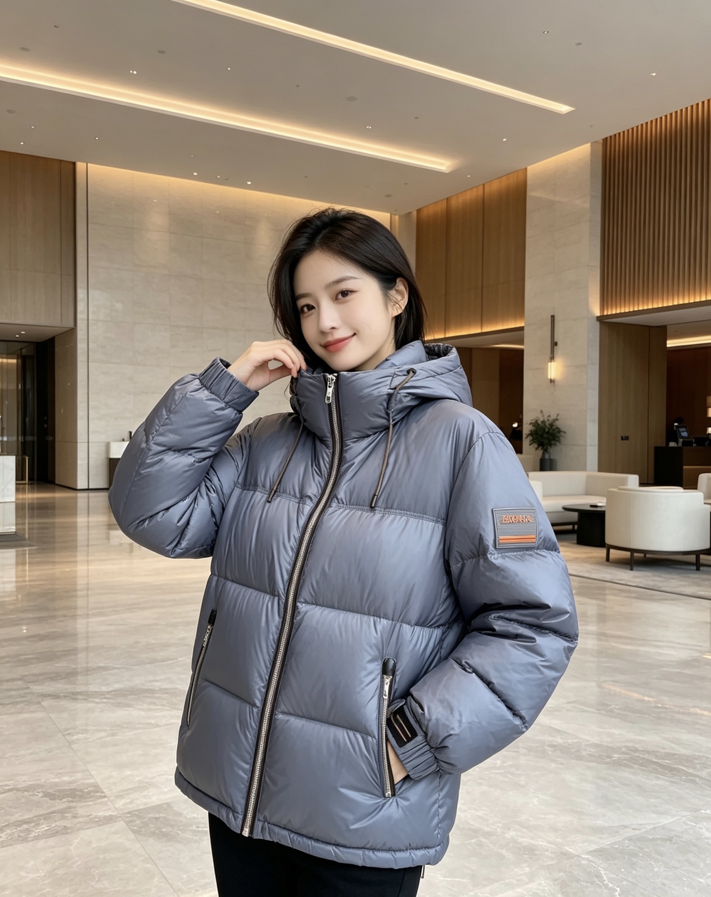 Zegna 杰尼亚 2026秋冬新款连帽羽绒服，甄选90新国标白鸭绒填充，绒朵饱满，御寒锁温。全套原版五金辅料，拉链、抽