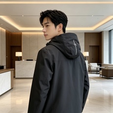 Moncler 蒙口 2026秋冬新款GORE‑TEX连帽羽绒服冲锋衣,90新国标白鸭绒,全套原版五金辅料,压胶防水拉链 Moncler 蒙口 2026秋冬新款GORE‑TEX连帽羽绒服冲锋衣,90新国标白鸭绒,全套原版五金辅料,压胶防水拉链