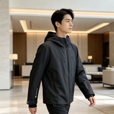 Moncler 蒙口 2026秋冬新款GORE‑TEX连帽羽绒服冲锋衣,90新国标白鸭绒,全套原版五金辅料,压胶防水拉链 Moncler 蒙口 2026秋冬新款GORE‑TEX连帽羽绒服冲锋衣,90新国标白鸭绒,全套原版五金辅料,压胶防水拉链
