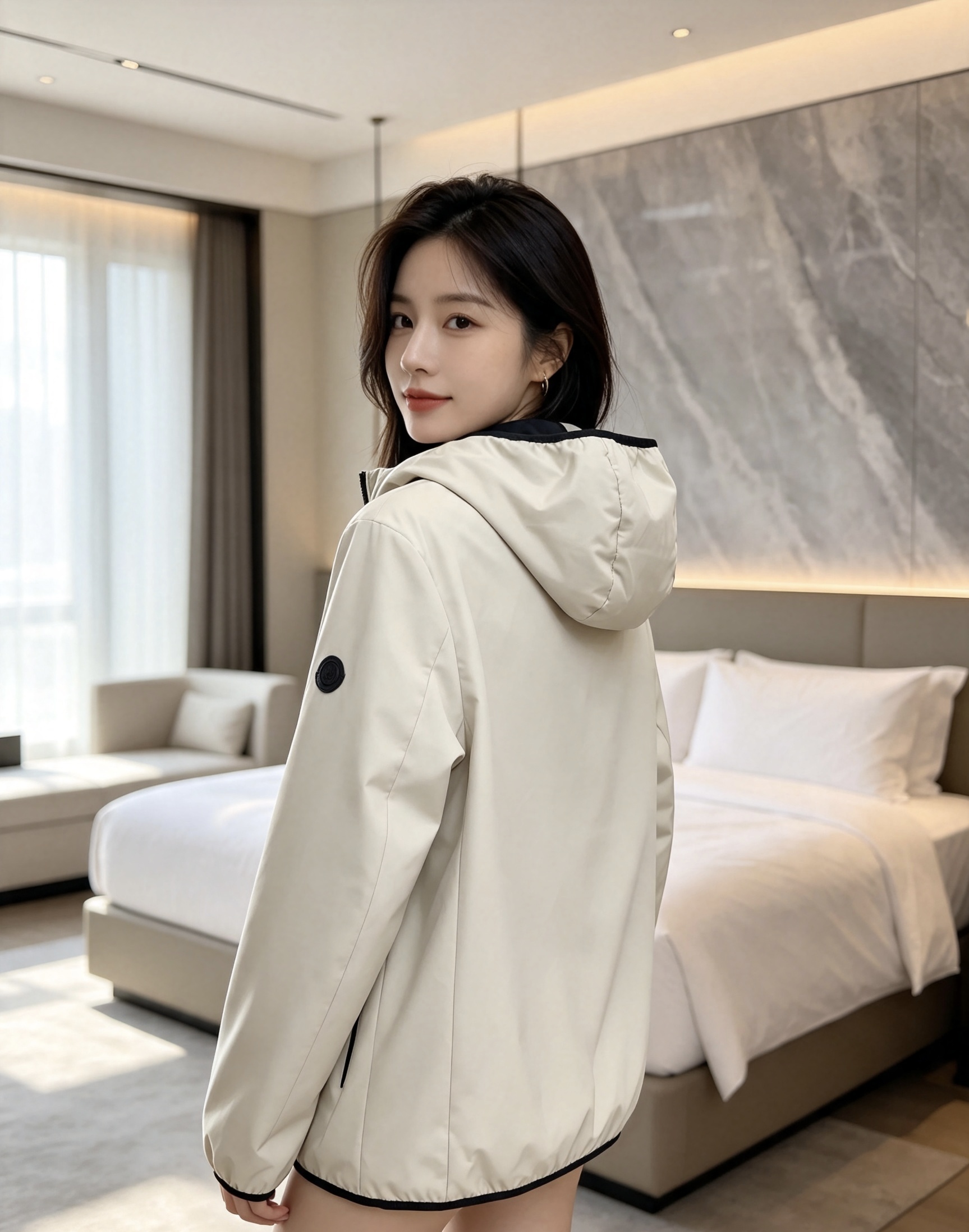Moncler 蒙口 2026秋冬新款连帽轻薄羽绒服 90新国标白鸭绒填充,轻盈蓬松,上身无厚重感,兼顾保暖与舒适度 原 Moncler 蒙口 2026秋冬新款连帽轻薄羽绒服 90新国标白鸭绒填充,轻盈蓬松,上身无厚重感,兼顾保暖与舒适度 原