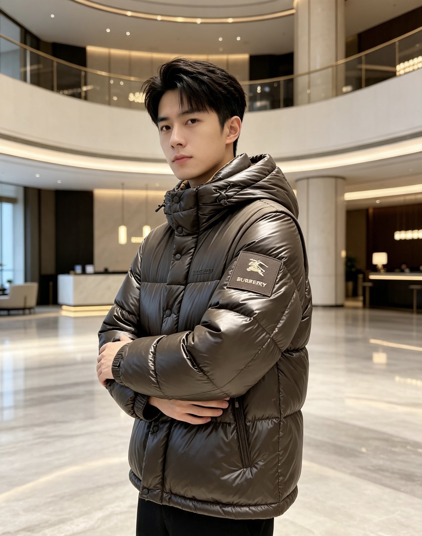 Burberry 巴宝莉 2026秋冬新款可拆卸连帽羽绒服,甄选90新国标白鸭绒填充,绒朵蓬松,御寒保暖。全套原版五金辅 Burberry 巴宝莉 2026秋冬新款可拆卸连帽羽绒服,甄选90新国标白鸭绒填充,绒朵蓬松,御寒保暖。全套原版五金辅