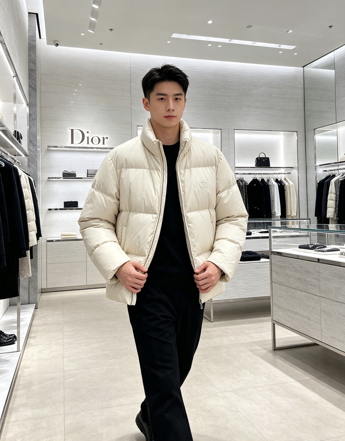 Dior迪奥 2026秋冬新款立领短款羽绒服✨ 热门明星私服同款外套,低调高级,出镜率超高 甄选90新国标白鸭绒,充绒饱 Dior迪奥 2026秋冬新款立领短款羽绒服✨ 热门明星私服同款外套,低调高级,出镜率超高 甄选90新国标白鸭绒,充绒饱
