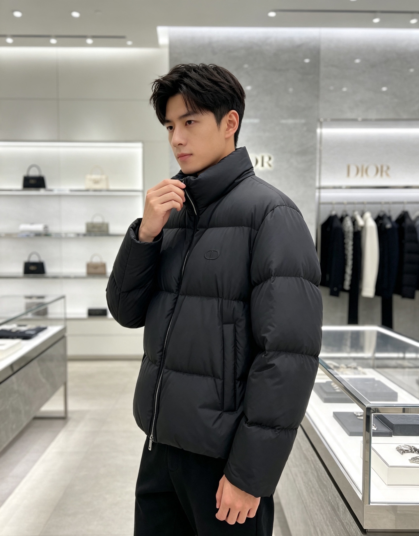 Dior迪奥 2026秋冬新款立领短款羽绒服✨ 热门明星私服同款外套,低调高级,出镜率超高 甄选90新国标白鸭绒,充绒饱 Dior迪奥 2026秋冬新款立领短款羽绒服✨ 热门明星私服同款外套,低调高级,出镜率超高 甄选90新国标白鸭绒,充绒饱