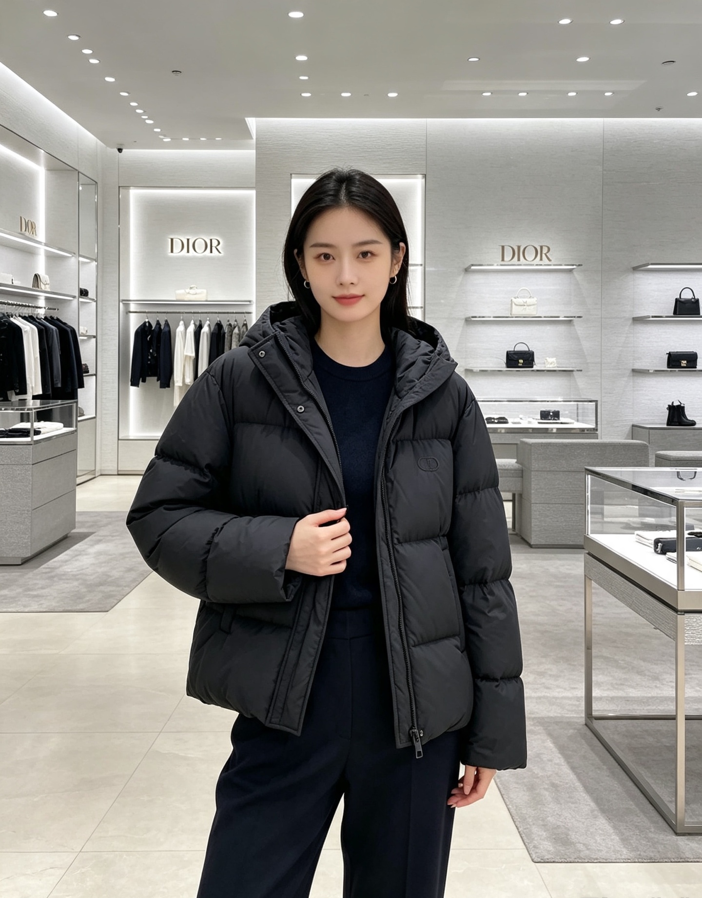 Dior迪奥 2026秋冬新款连帽短款羽绒服✨ 热门明星私服上身款,低调简约,秋冬穿搭出镜率很高 甄选90新国标白鸭绒, Dior迪奥 2026秋冬新款连帽短款羽绒服✨ 热门明星私服上身款,低调简约,秋冬穿搭出镜率很高 甄选90新国标白鸭绒,