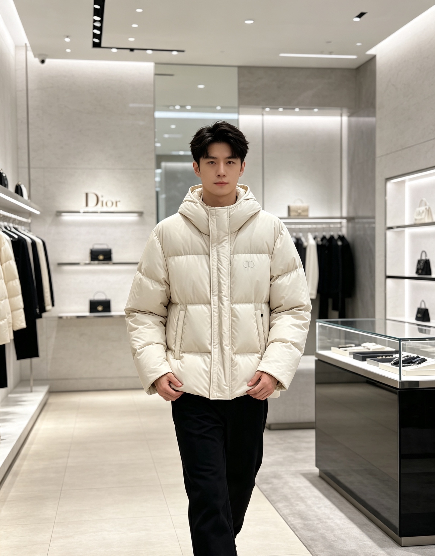 Dior迪奥 2026秋冬新款连帽短款羽绒服✨ 热门明星私服上身款,低调简约,秋冬穿搭出镜率很高 甄选90新国标白鸭绒, Dior迪奥 2026秋冬新款连帽短款羽绒服✨ 热门明星私服上身款,低调简约,秋冬穿搭出镜率很高 甄选90新国标白鸭绒,