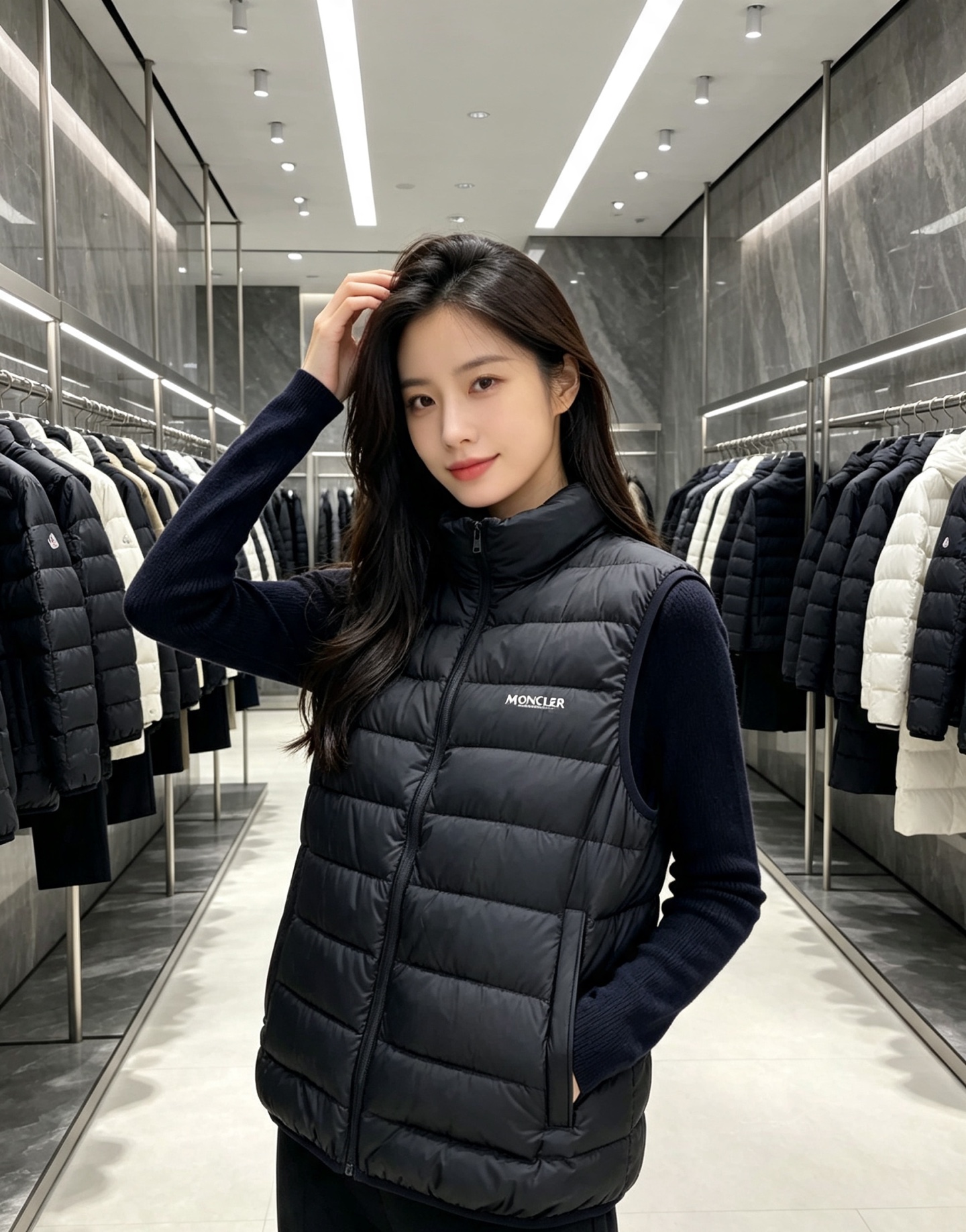 Moncler 蒙口 2026秋冬新款二合一可拆连帽羽绒服马甲 原版定制拉链五金,袖臂经典徽章标,胸前品牌字母印花 90 Moncler 蒙口 2026秋冬新款二合一可拆连帽羽绒服马甲 原版定制拉链五金,袖臂经典徽章标,胸前品牌字母印花 90