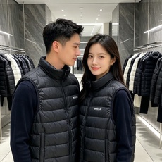 Moncler 蒙口 2026秋冬新款二合一可拆连帽羽绒服马甲 原版定制拉链五金,袖臂经典徽章标,胸前品牌字母印花 90 Moncler 蒙口 2026秋冬新款二合一可拆连帽羽绒服马甲 原版定制拉链五金,袖臂经典徽章标,胸前品牌字母印花 90