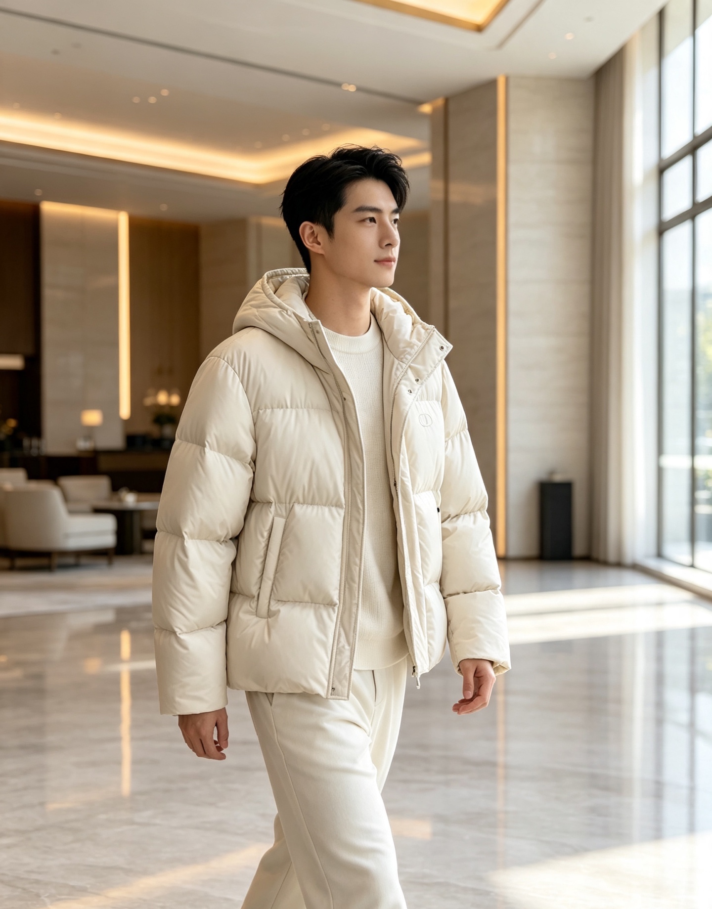 Dior迪奥 2026秋冬新款连帽短款羽绒服✨ 热门明星私服上身款，低调简约，秋冬穿搭出镜率很高 甄选90新国标白鸭绒，