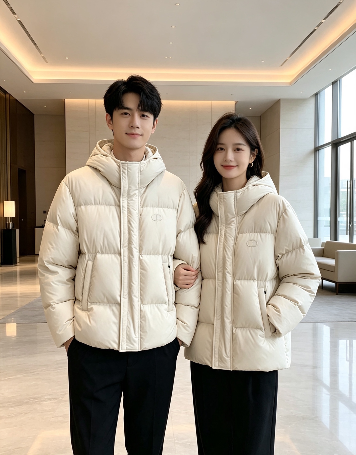 Dior迪奥 2026秋冬新款连帽短款羽绒服✨ 热门明星私服上身款，低调简约，秋冬穿搭出镜率很高 甄选90新国标白鸭绒，