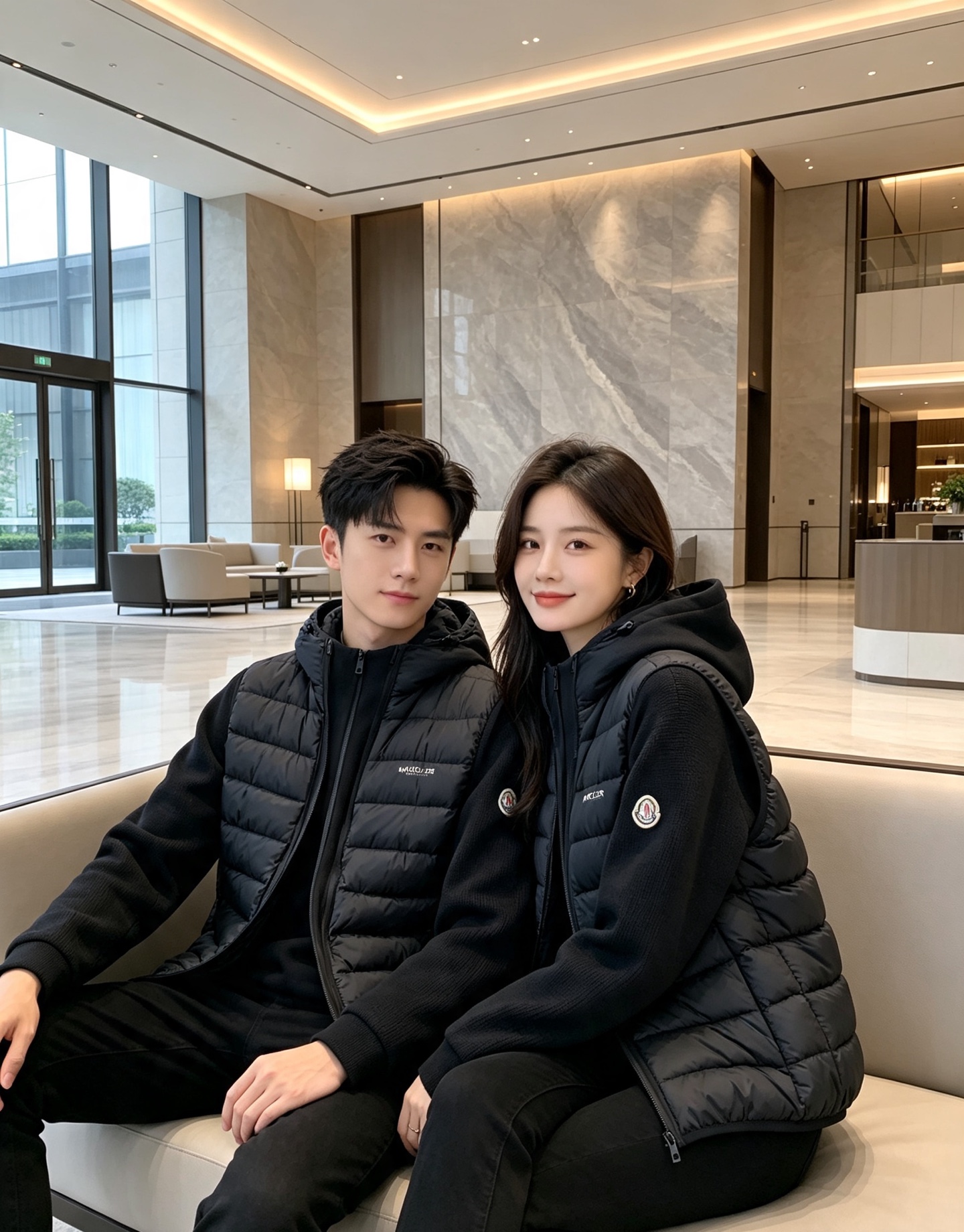 Moncler 蒙口 2026秋冬新款二合一可拆连帽羽绒服马甲 原版定制拉链五金,袖臂经典徽章标,胸前品牌字母印花 90 Moncler 蒙口 2026秋冬新款二合一可拆连帽羽绒服马甲 原版定制拉链五金,袖臂经典徽章标,胸前品牌字母印花 90