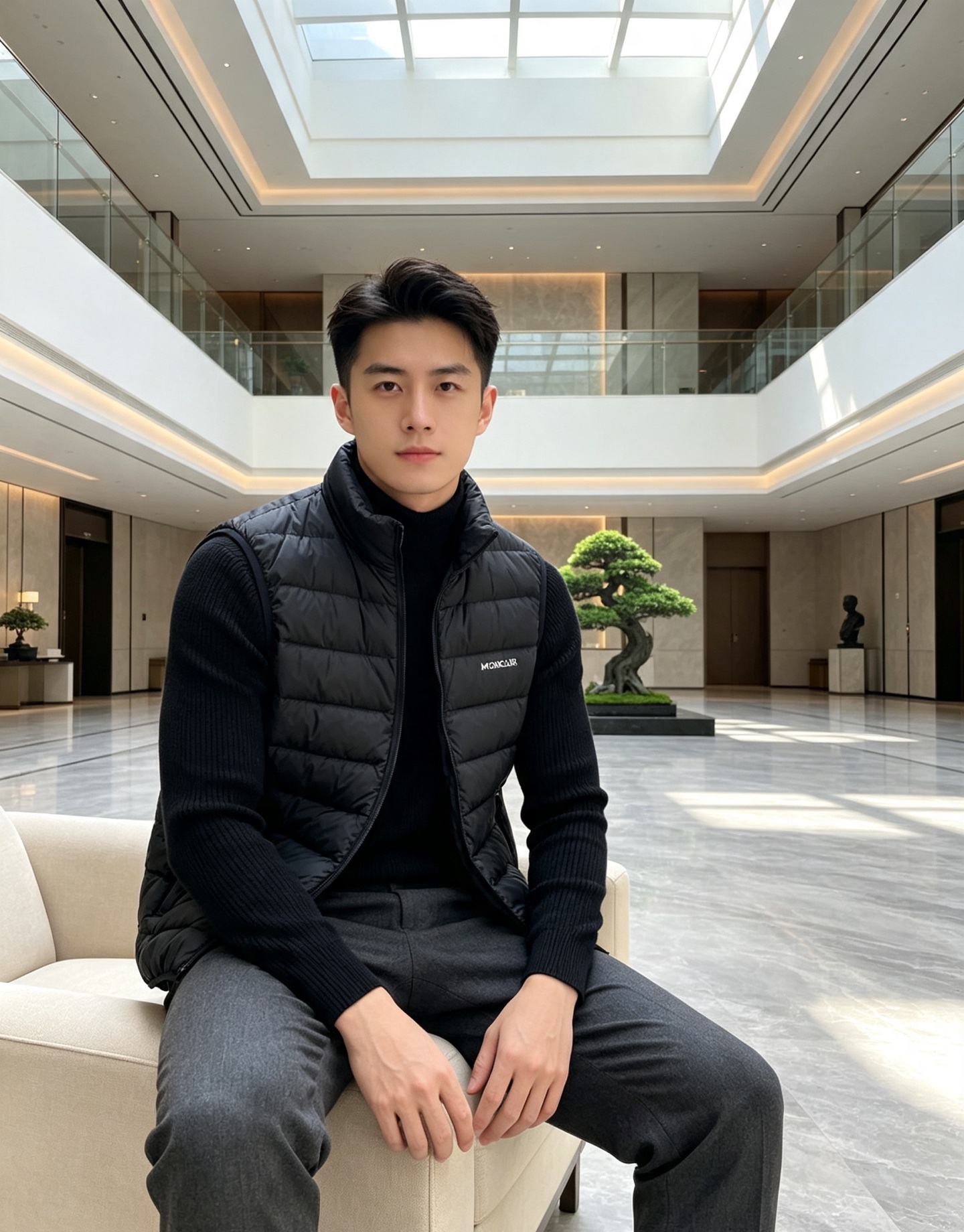Moncler 蒙口 2026秋冬新款二合一可拆连帽羽绒服马甲 原版定制拉链五金,袖臂经典徽章标,胸前品牌字母印花 90 Moncler 蒙口 2026秋冬新款二合一可拆连帽羽绒服马甲 原版定制拉链五金,袖臂经典徽章标,胸前品牌字母印花 90